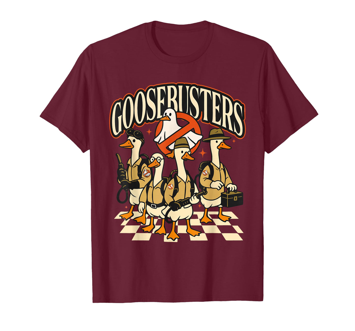 Goosebusters Halloween Goose Spooky Goosey Funny Meme Trendy T-Shirt