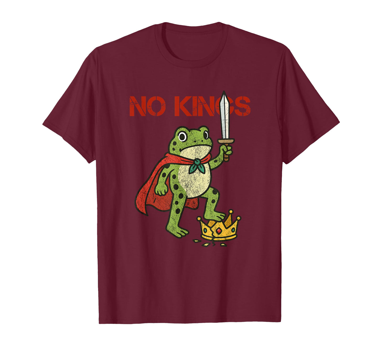 No Kings Men Women Portland Frog Protest T-Shirt