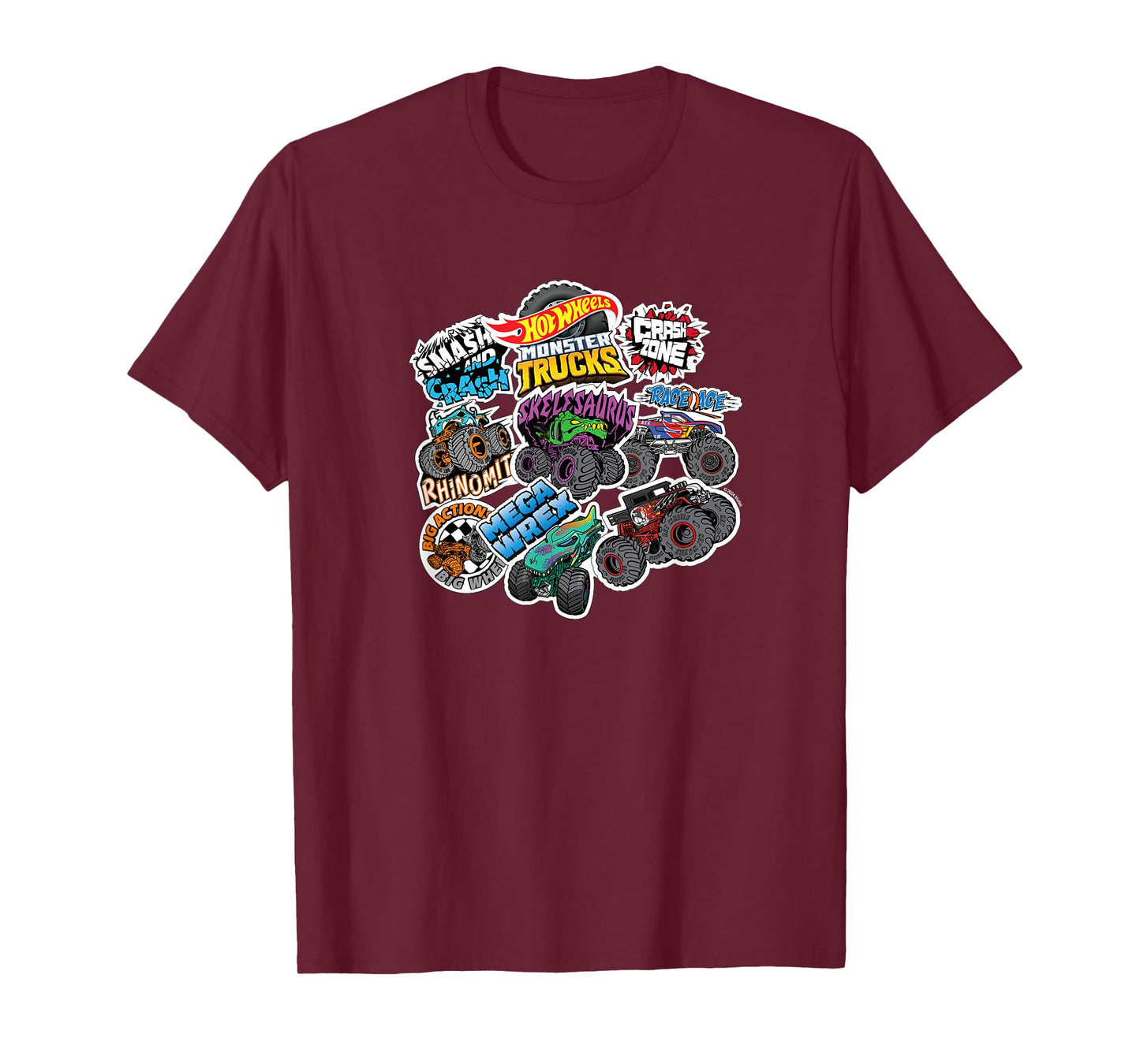 Hot Wheels Monster Trucks - Stickers T-Shirt