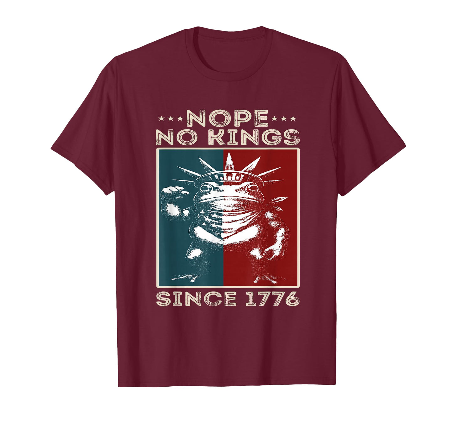 Portland Frog Protest No Kings in America Since 1776 T-Shirt