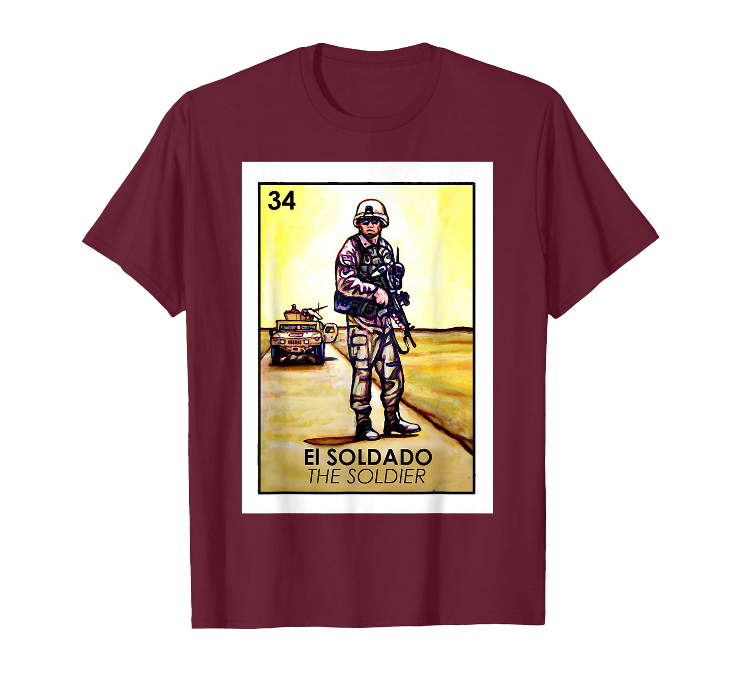 El Soldado Card Mexican Lottery Card T-Shirt