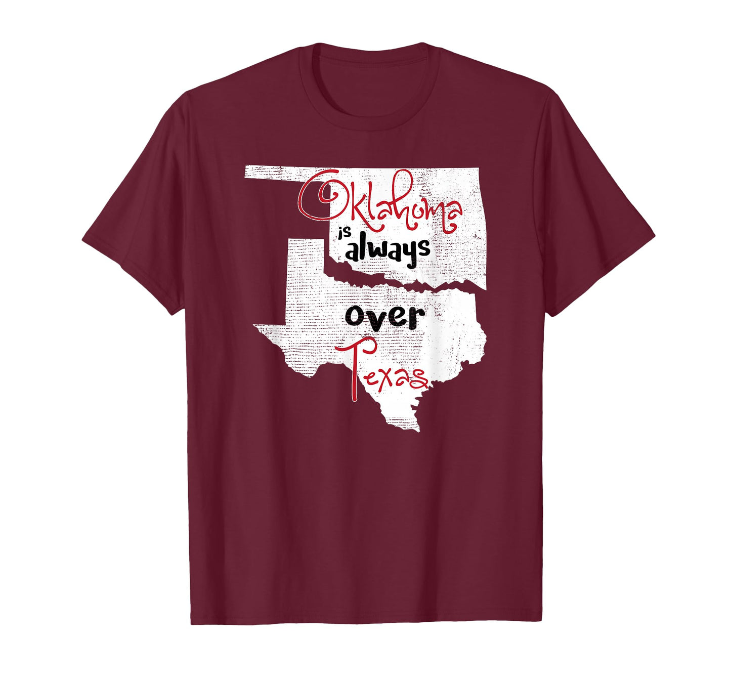 Oklahoma Texas Rivals Okie Distressed TShirt T-Shirt