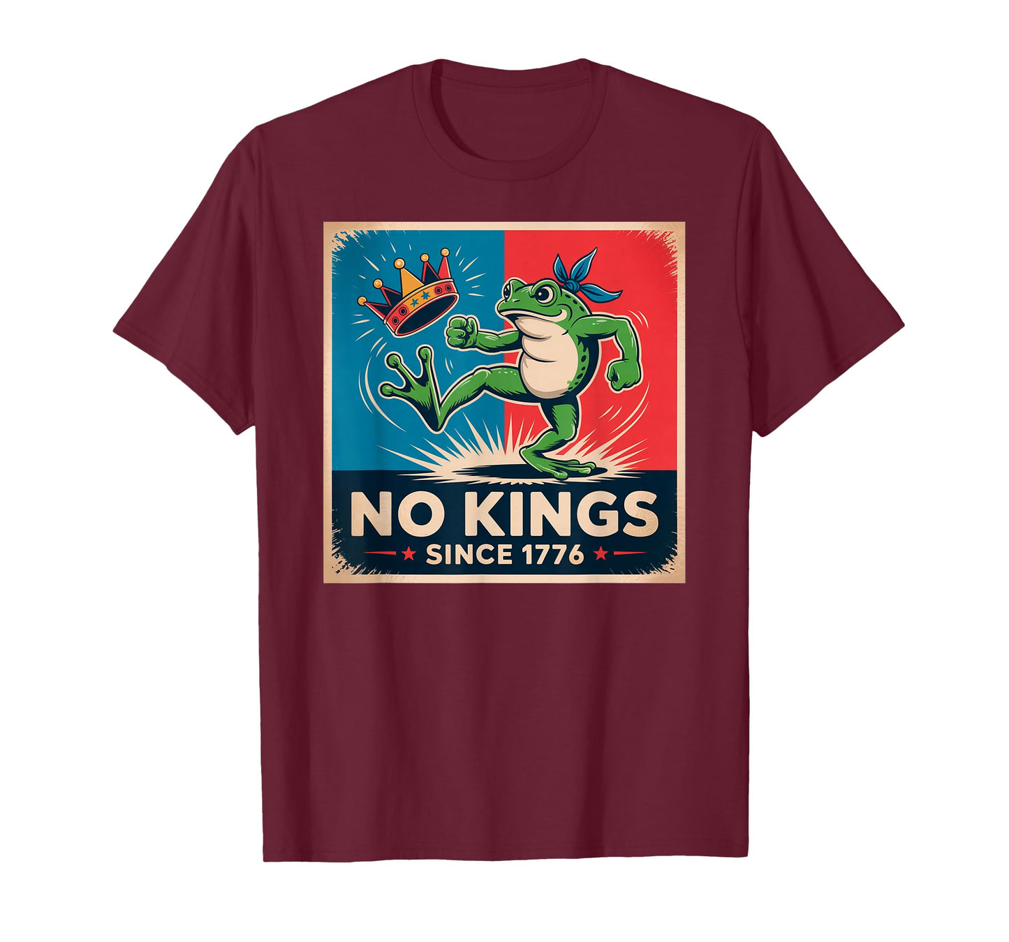 Frog No Kings Shirt Men Women No Kings Since 1776 T-Shirt