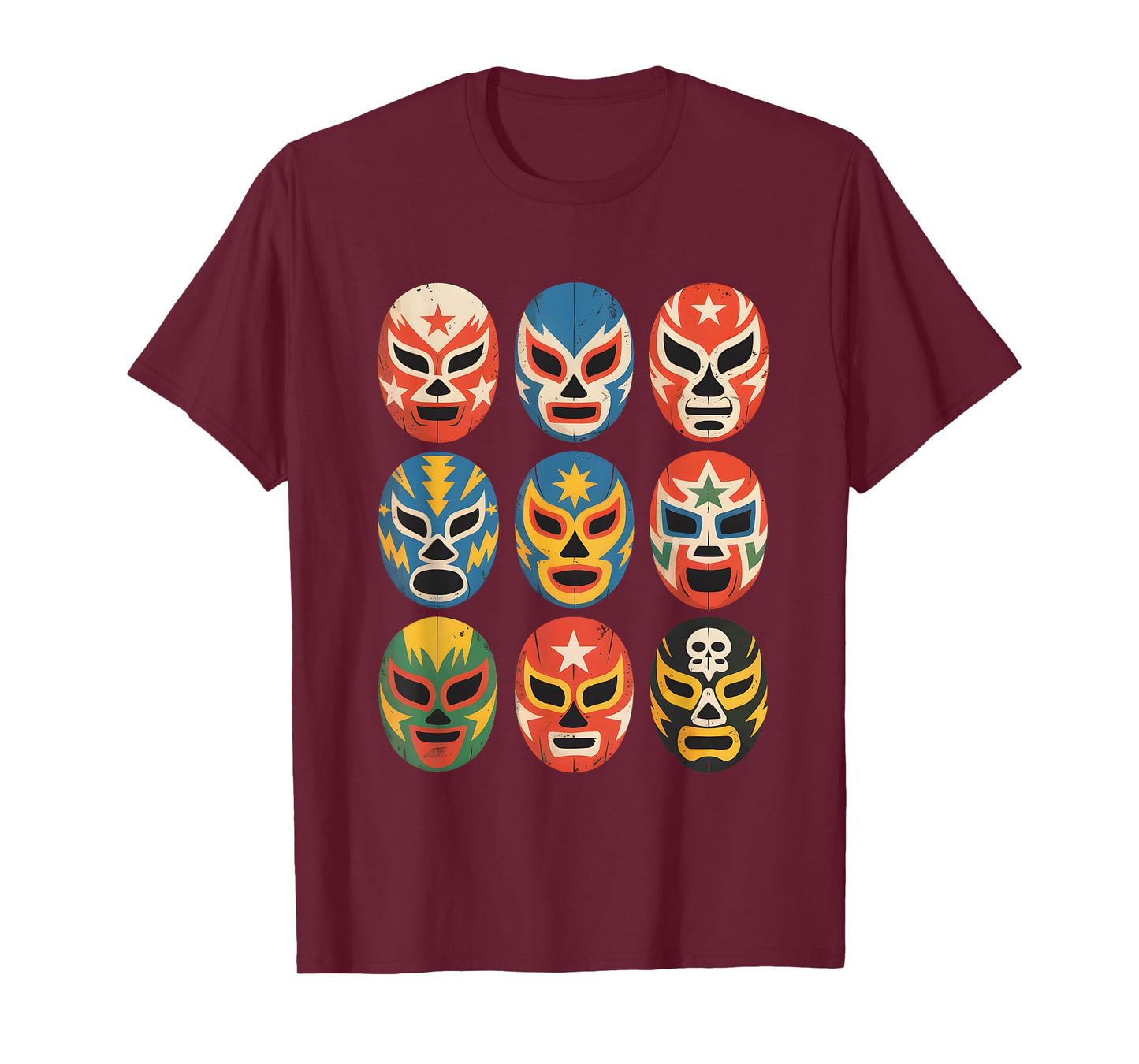 Lucha Libre Wrestling Masks Funny Mexican Wrestler Fan T-Shirt