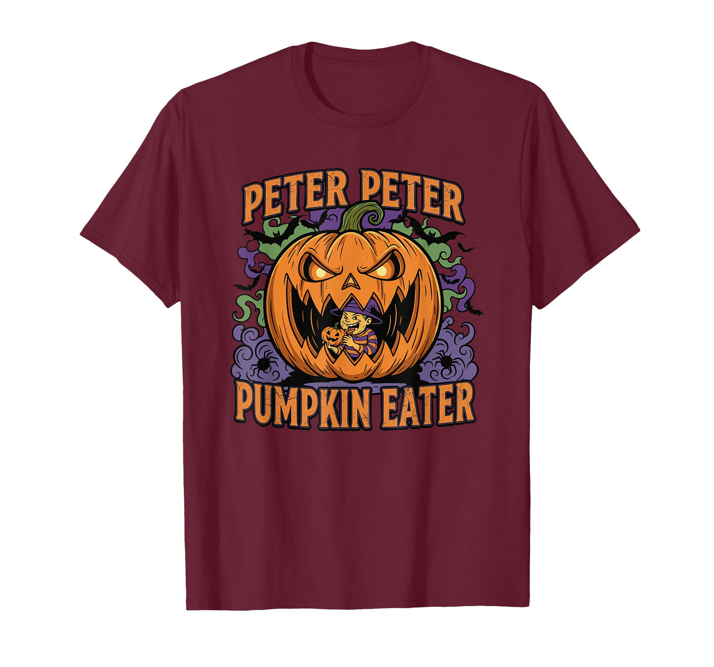 Scary Peter Pumpkin Eater Halloween Jack O Lantern T-Shirt
