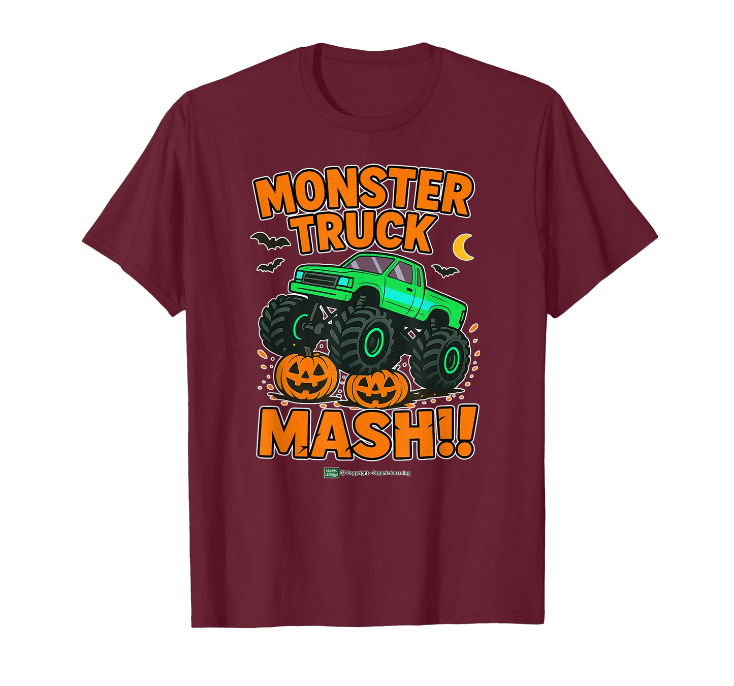 Kids Halloween Monster Truck Mash Spooky Fun for Toddlers T-Shirt