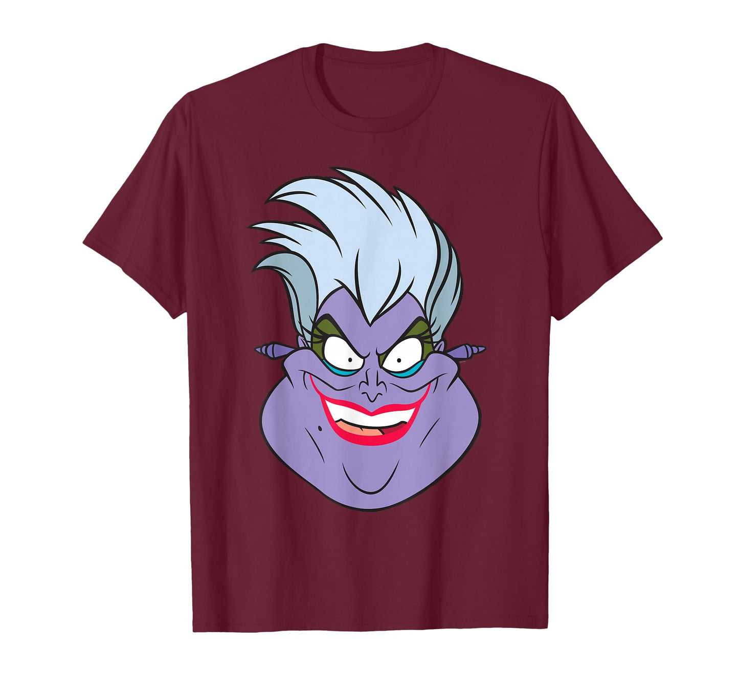 Disney Villains Ursula The Little Mermaid Big Face Costume T-Shirt