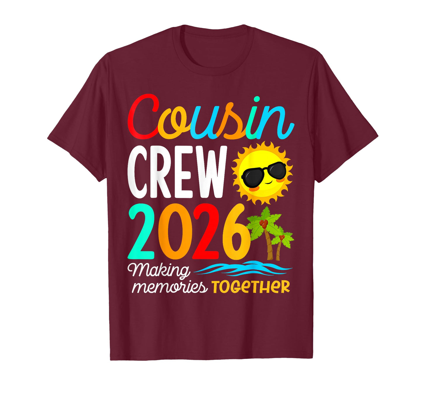 Cousin Crew 2026 Summer Vacation Beach Family Trip Matching T-Shirt
