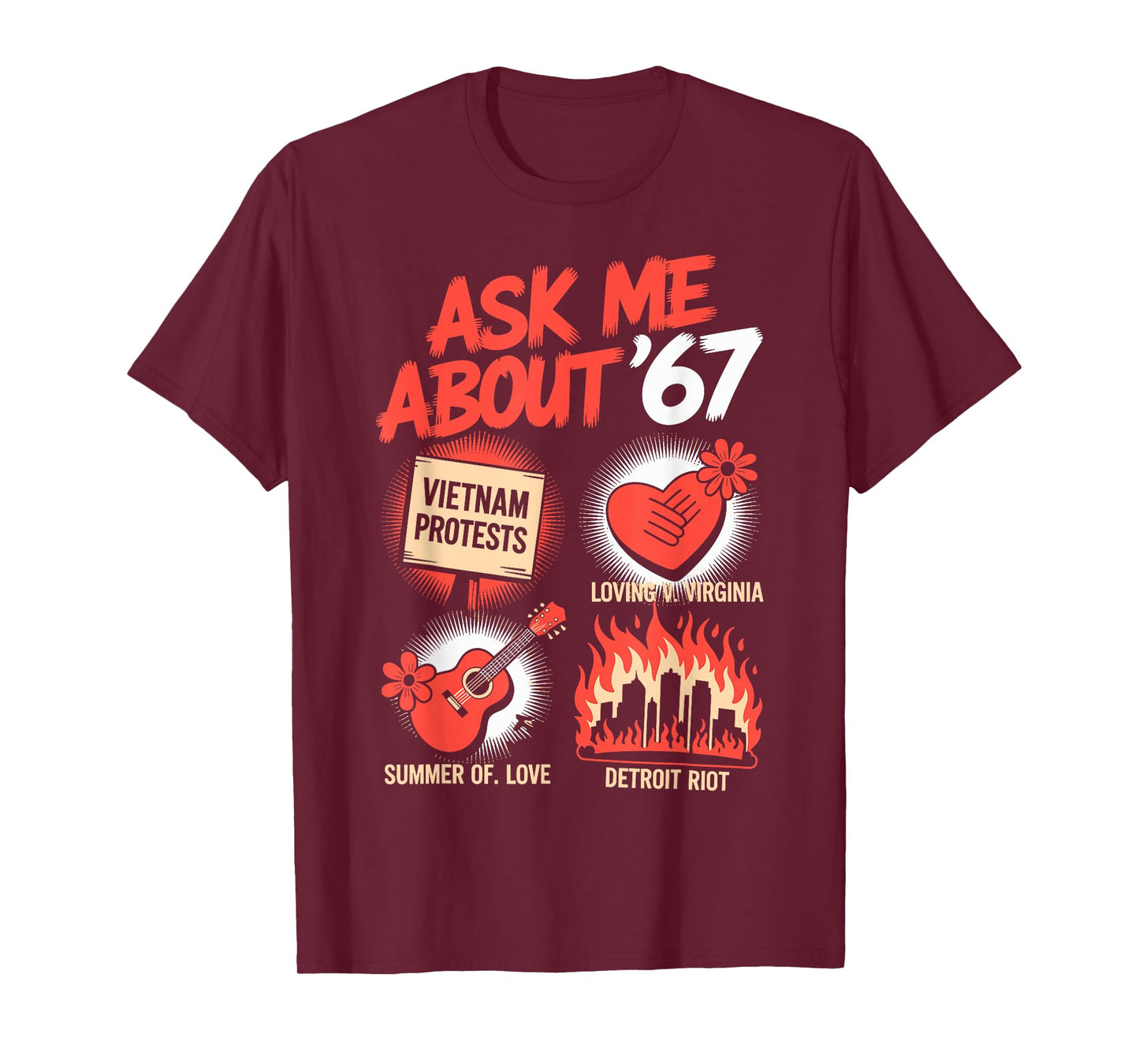 Funny 67 History Teacher Teacher 6 7 Funny Overuse '67 T-Shirt
