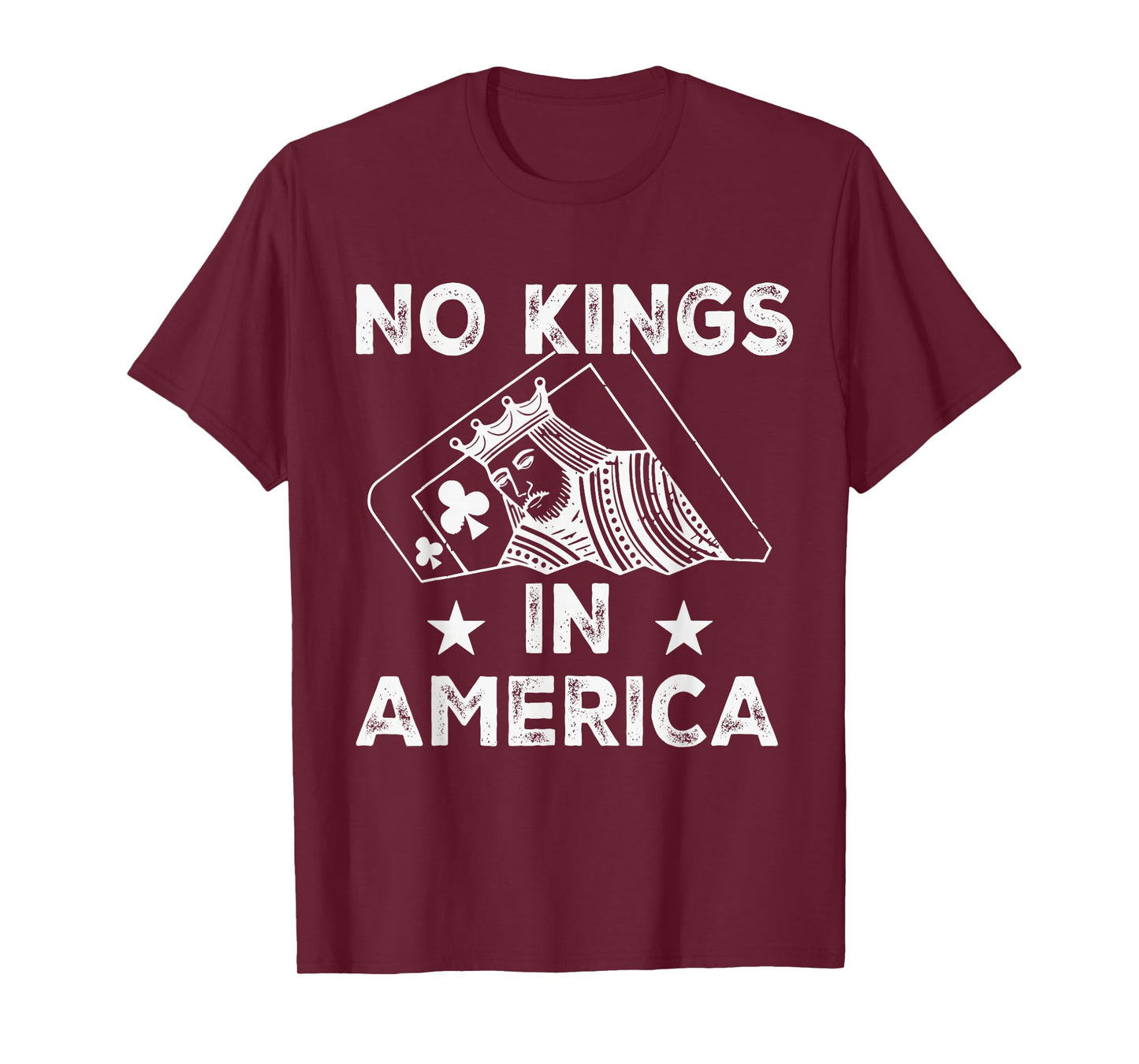 No Kings Playing Card Statement Design T-Shirt