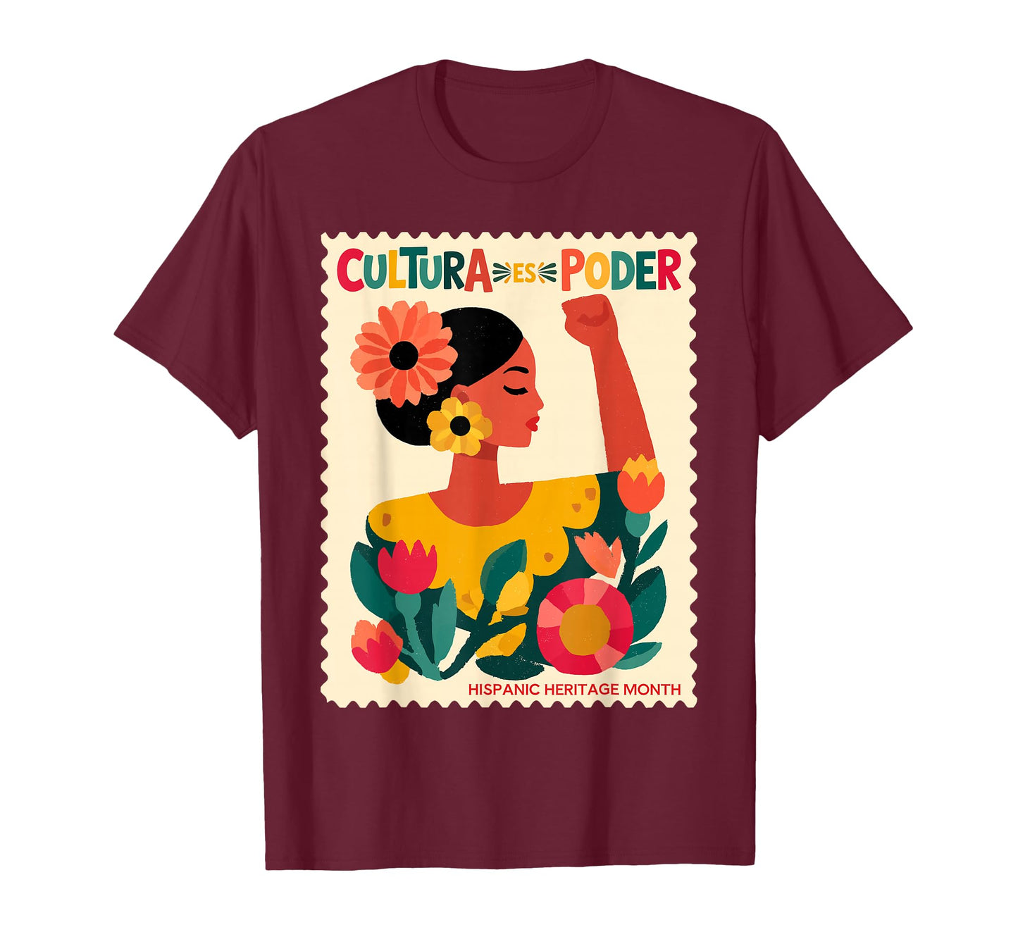 Cultura ES Poder Hispanic Heritage Latina Empowerment T-Shirt