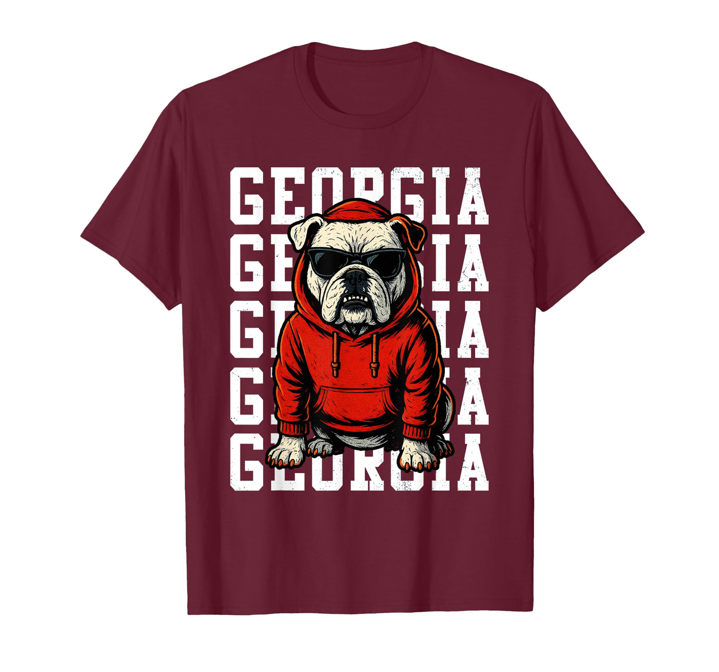 Dawgline Ghost, Redlayer March Built In Silence Love Bulldog Men Women Kids T-Shirt