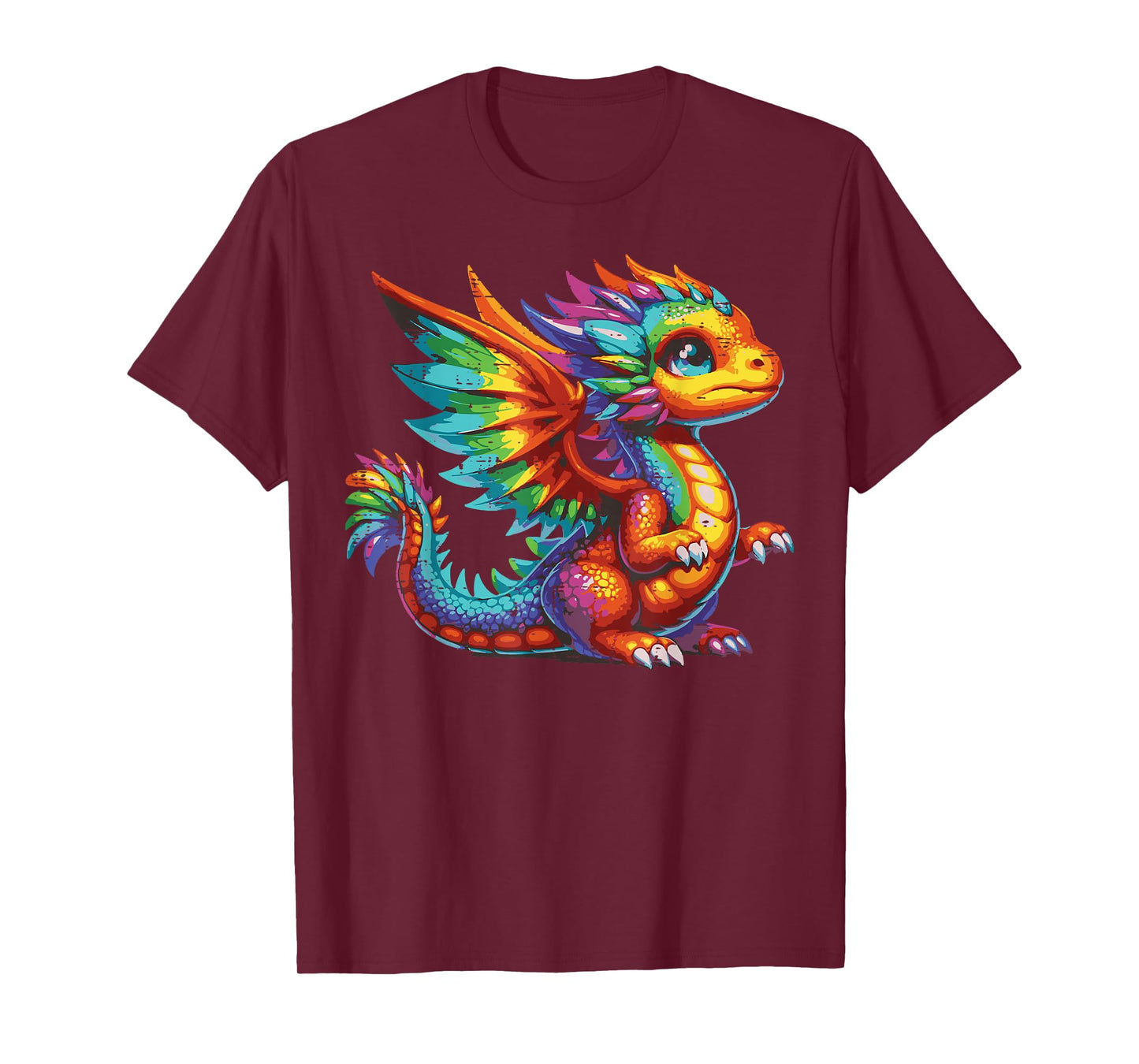 Fairy Dragon Colorful Cute Fantasy Mythical Women Girls Kids T-Shirt