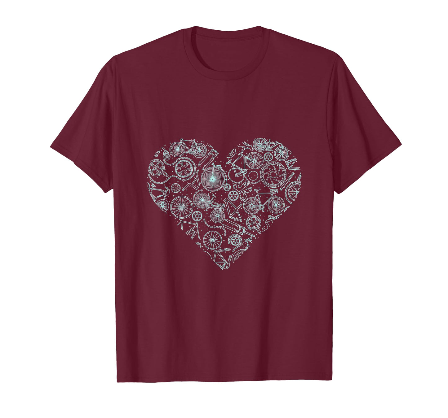 Cycling Lover Cyclist Valentines Day Gift MTB Bicycle T-Shirt