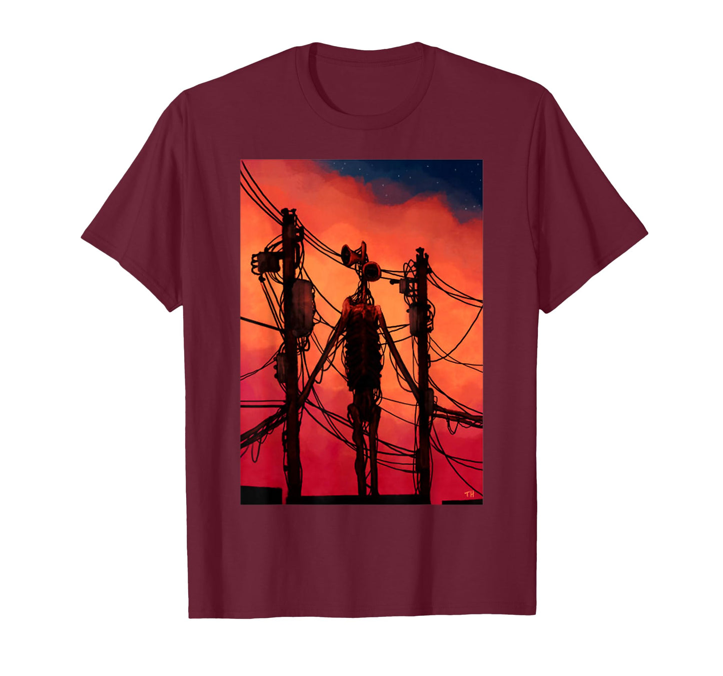 Funny Dabbing Siren Head Vintage Meme Character Kids Gifts T-Shirt