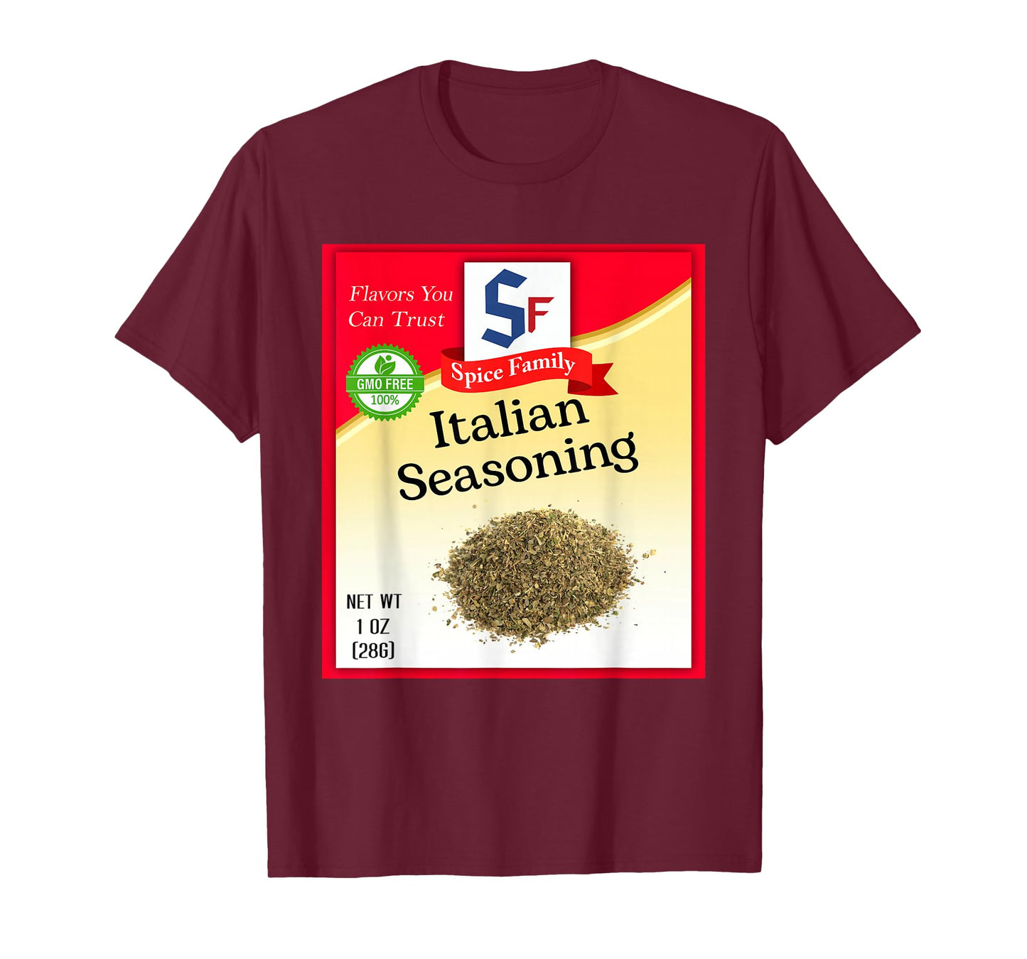 Italian Seasoning Spice Group Costume Family Matching Outfit T-Shirt