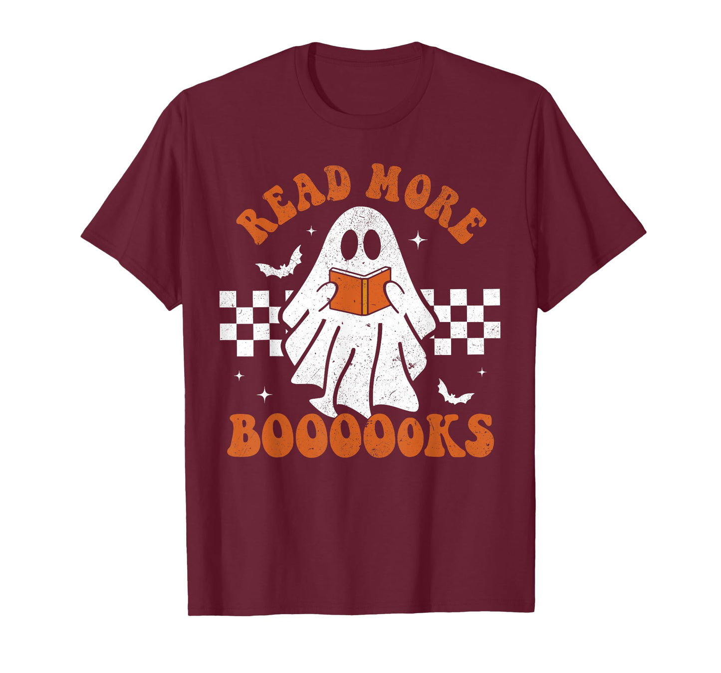 Read More Books Cute Ghost Reading Book Teacher Halloween T-Shirt
