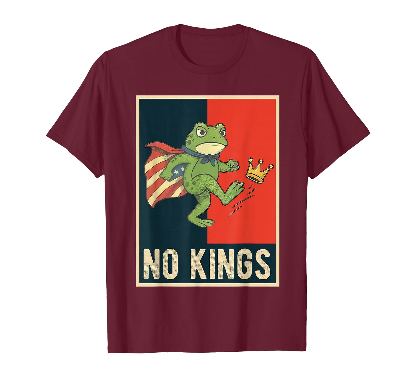 Frog No Kings Shirt Men Women No Kings in America T-Shirt