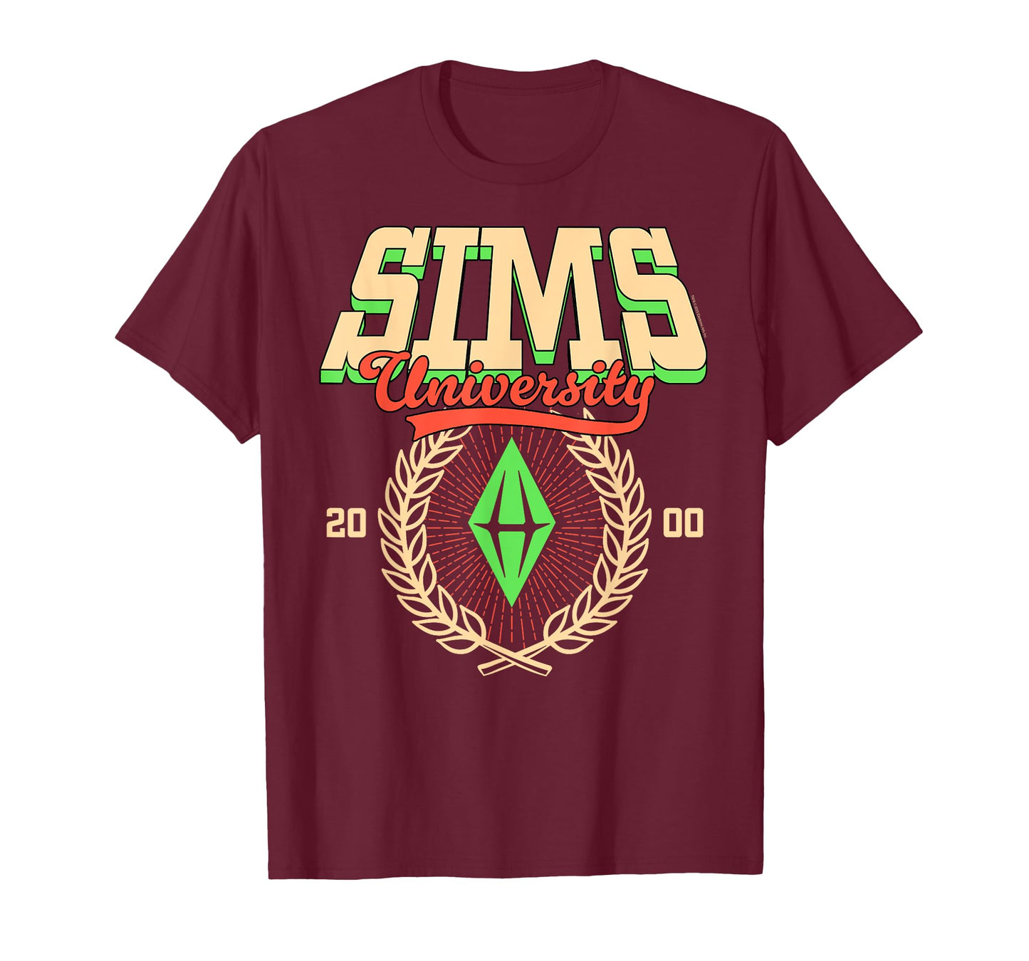 The Sims Est. 2000 Sims University Video Game T-Shirt