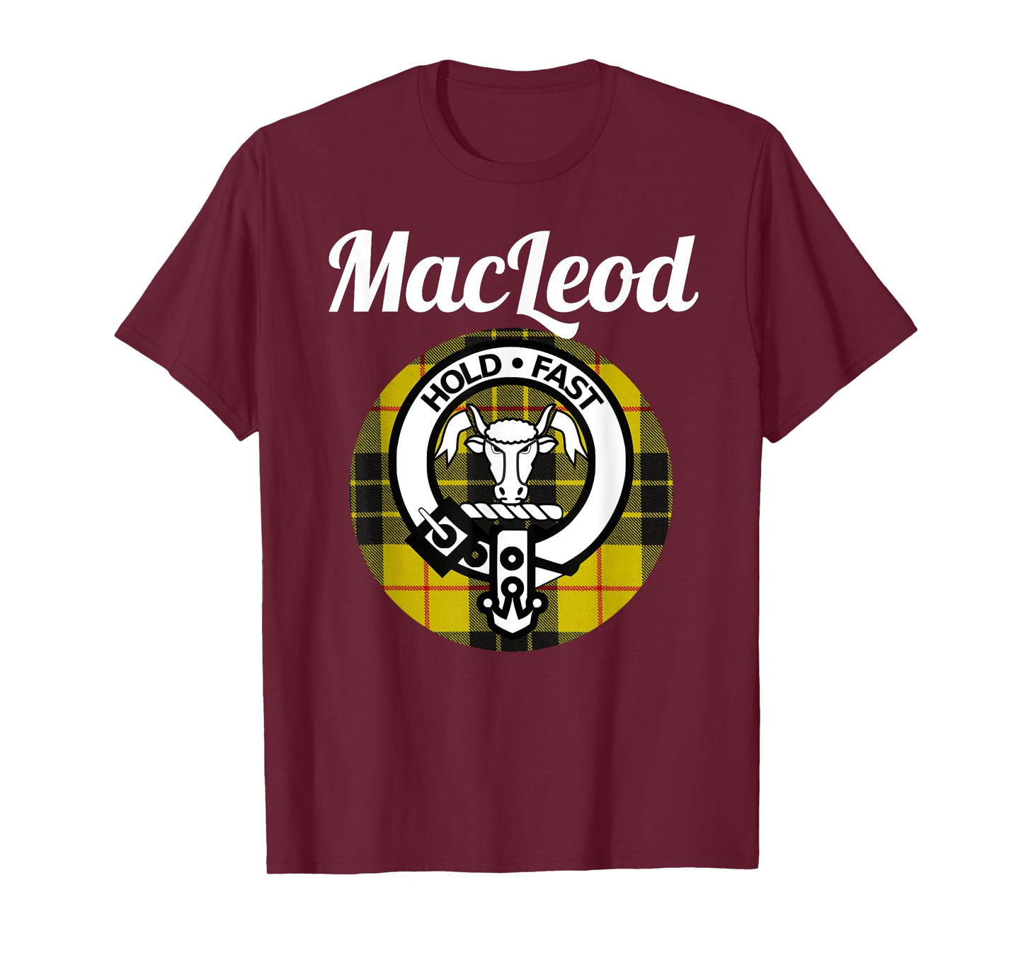 MacLeod Clan Scottish Name Coat Of Arms Tartan T-Shirt