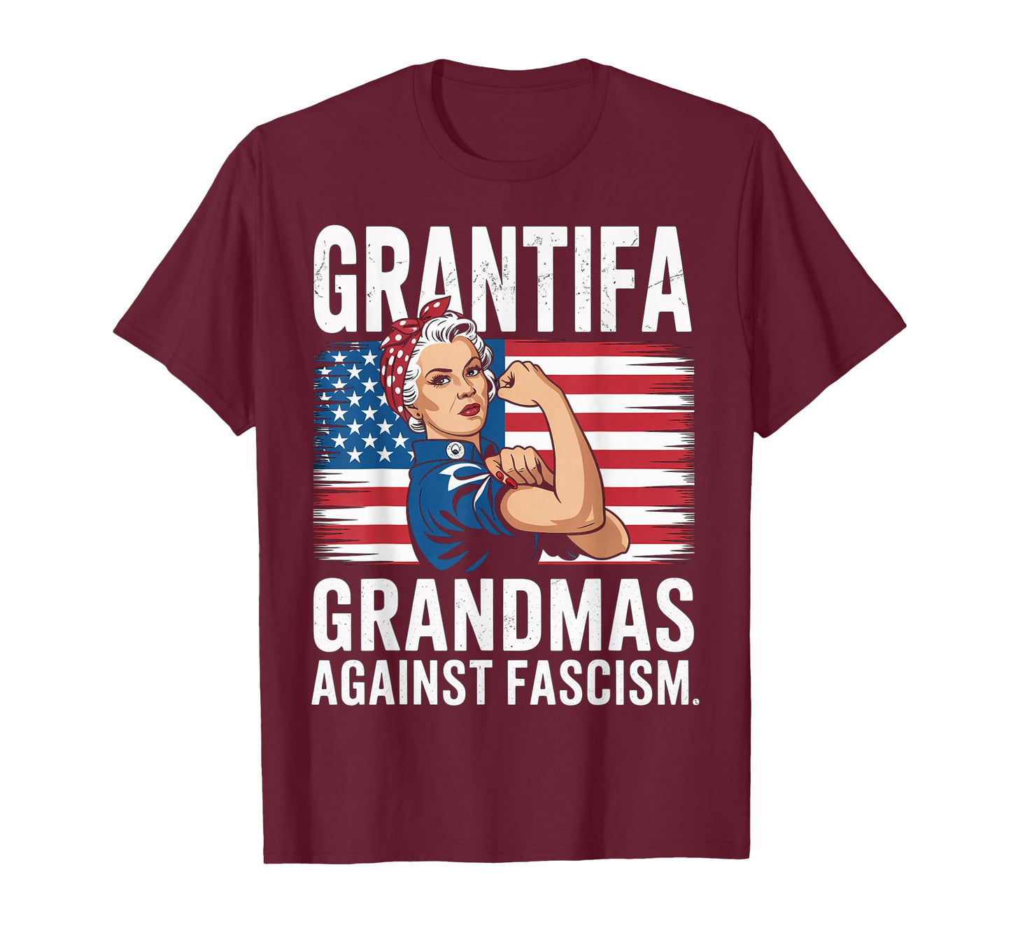 Grantifa Grandmas Against Fascism Flag Resist No Kings 50501 T-Shirt