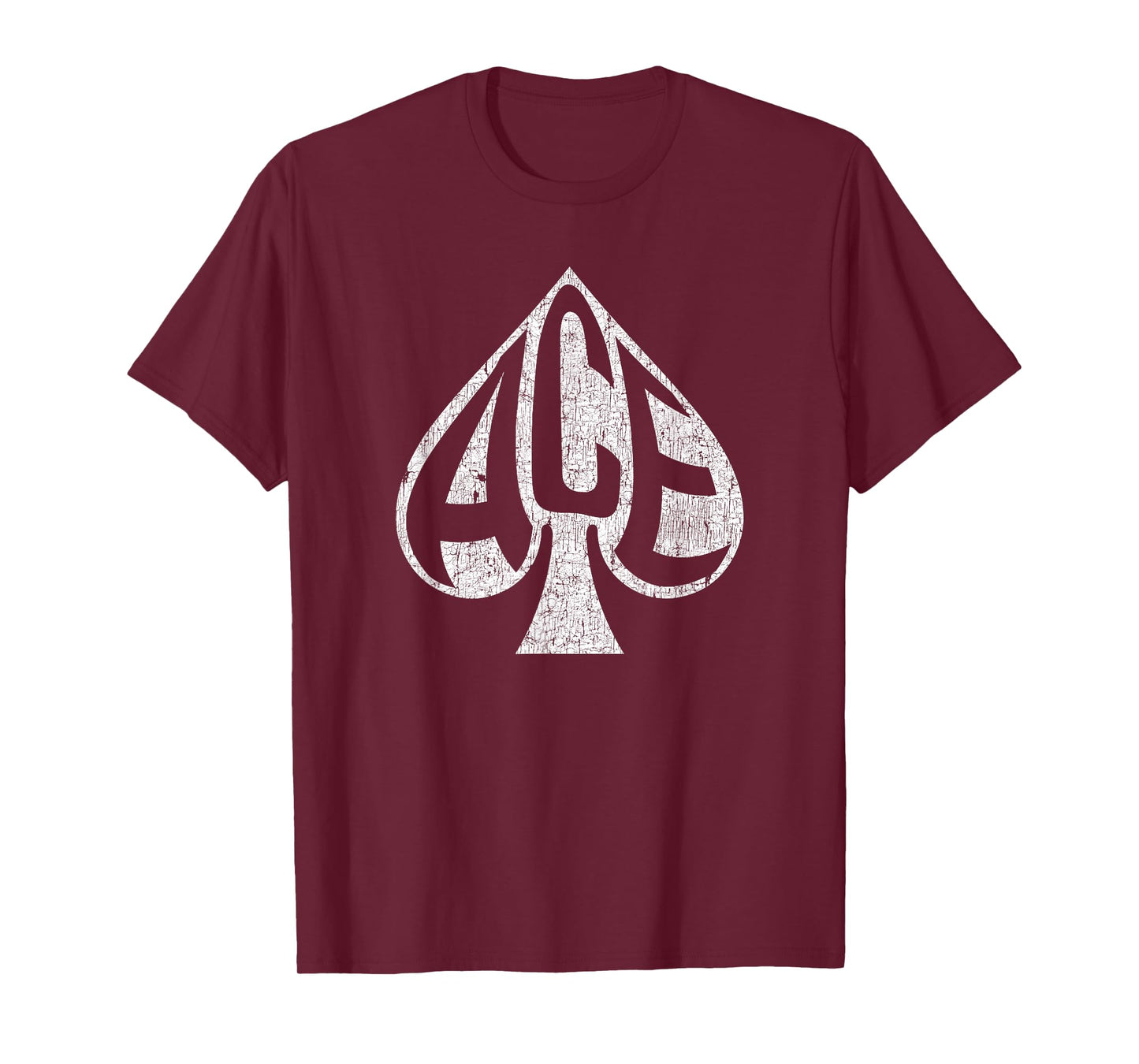 Vintage Ace of Spades Texas Hold'em Playing Card T-Shirt T-Shirt