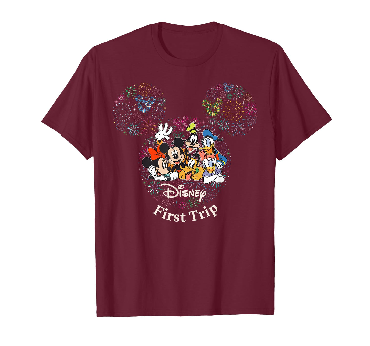Disney Mickey & Friends Fireworks First Disney Trip Matching T-Shirt