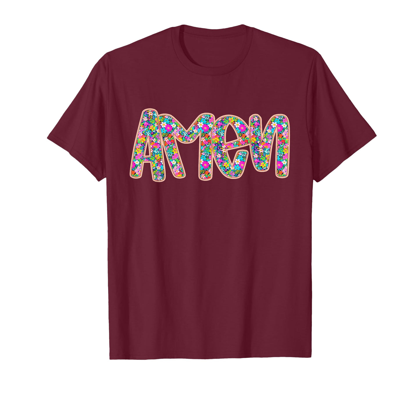 Floral Amen, Retro Amen, Preppy Easter, Amen, Happy Easter T-Shirt