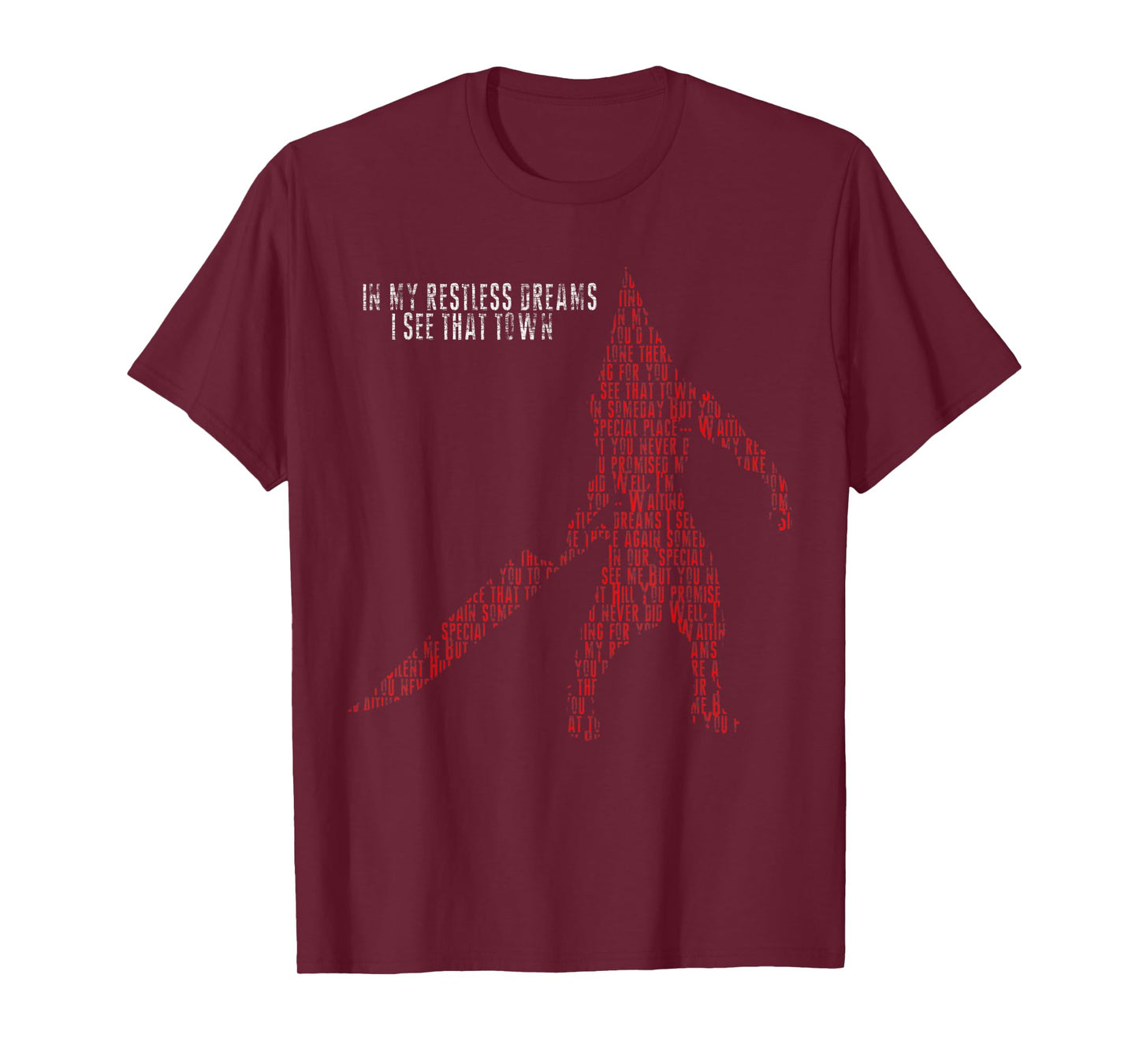 IN MY RESTLESS DREAMS I SEE THAT TOWN Pyramid Head Monster T-Shirt