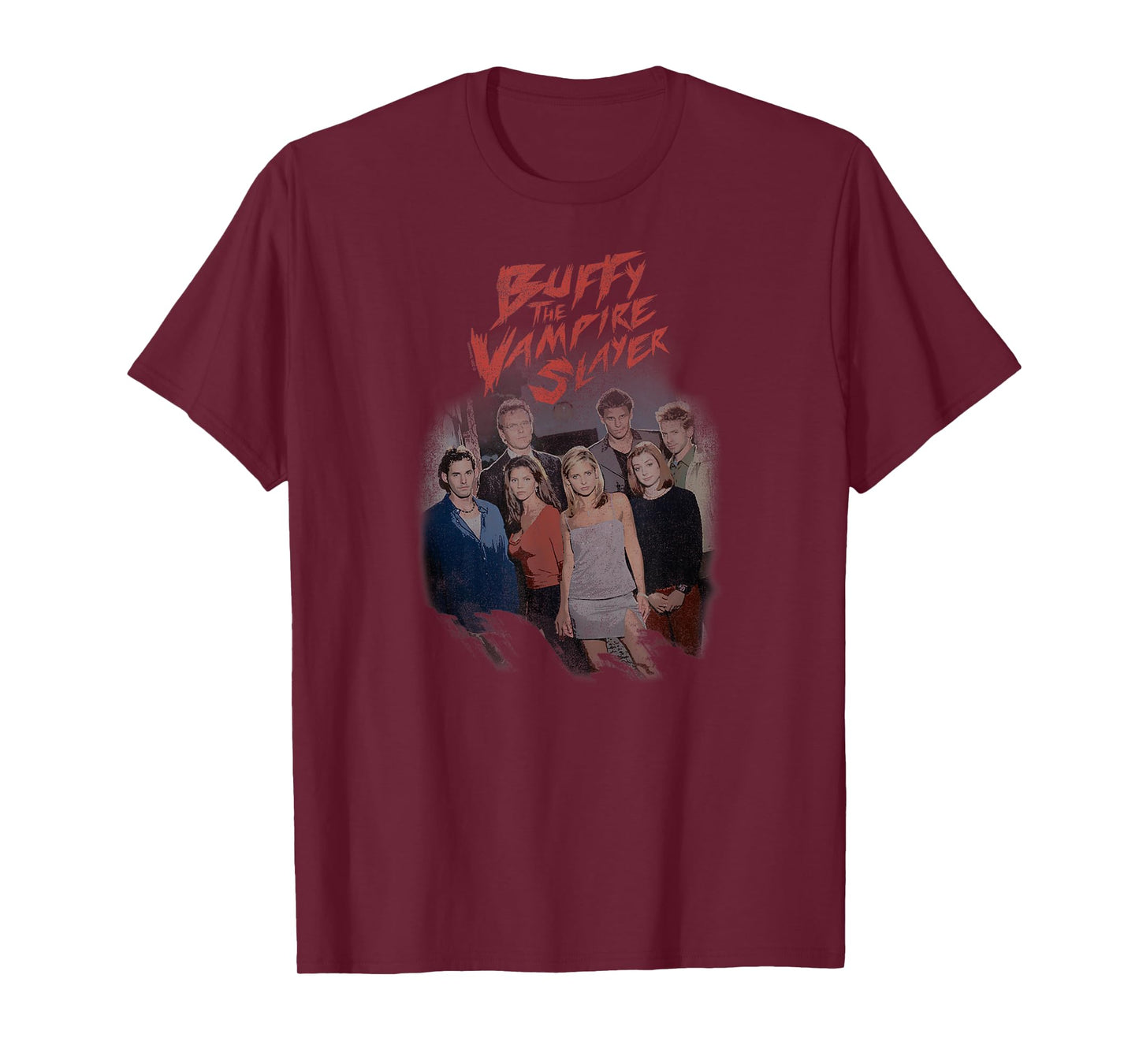 Buffy the Vampire Slayer Distressed Group Photo TV Show T-Shirt