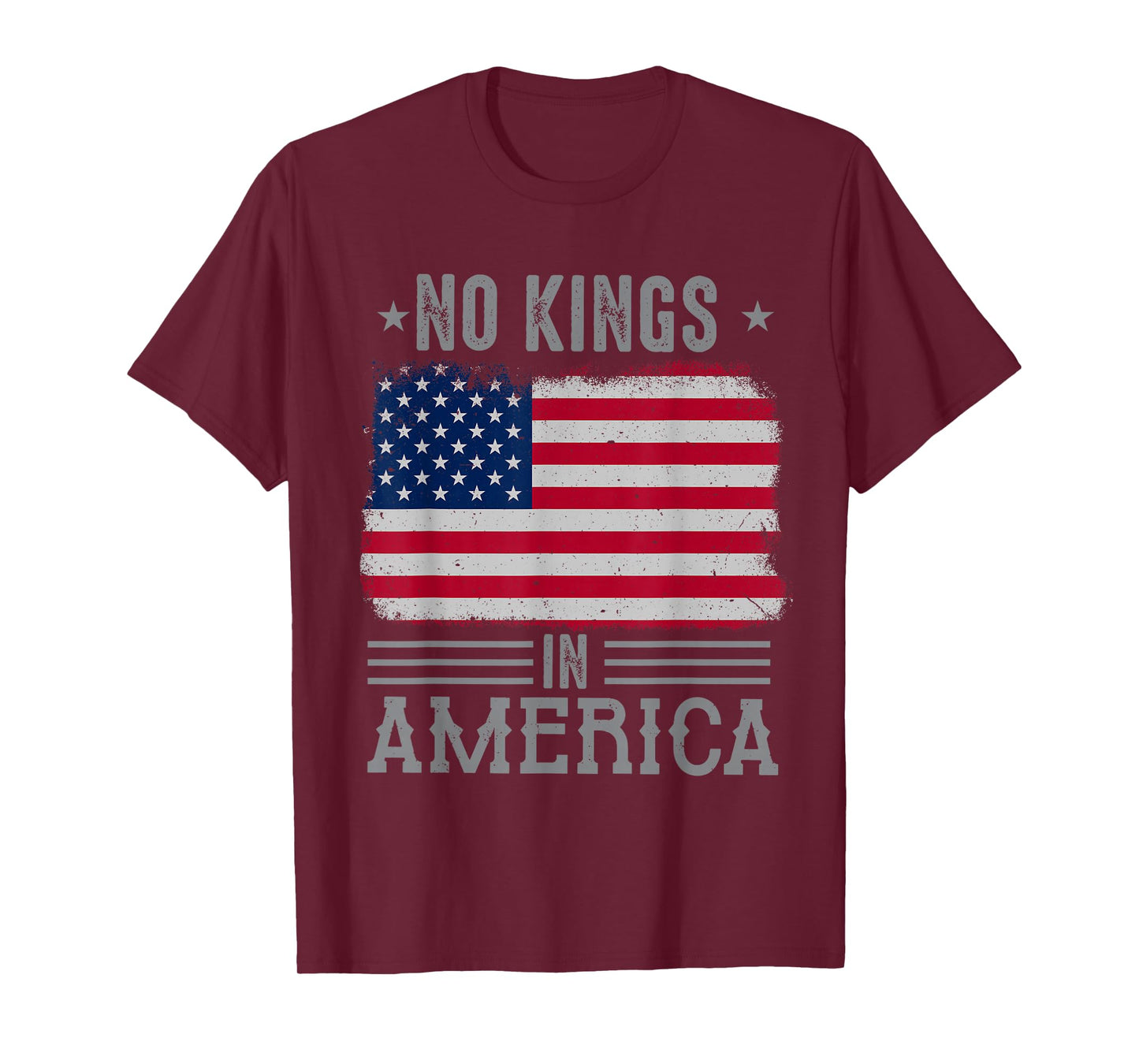 No Kings in America flag Protest Save Democracy T-Shirt