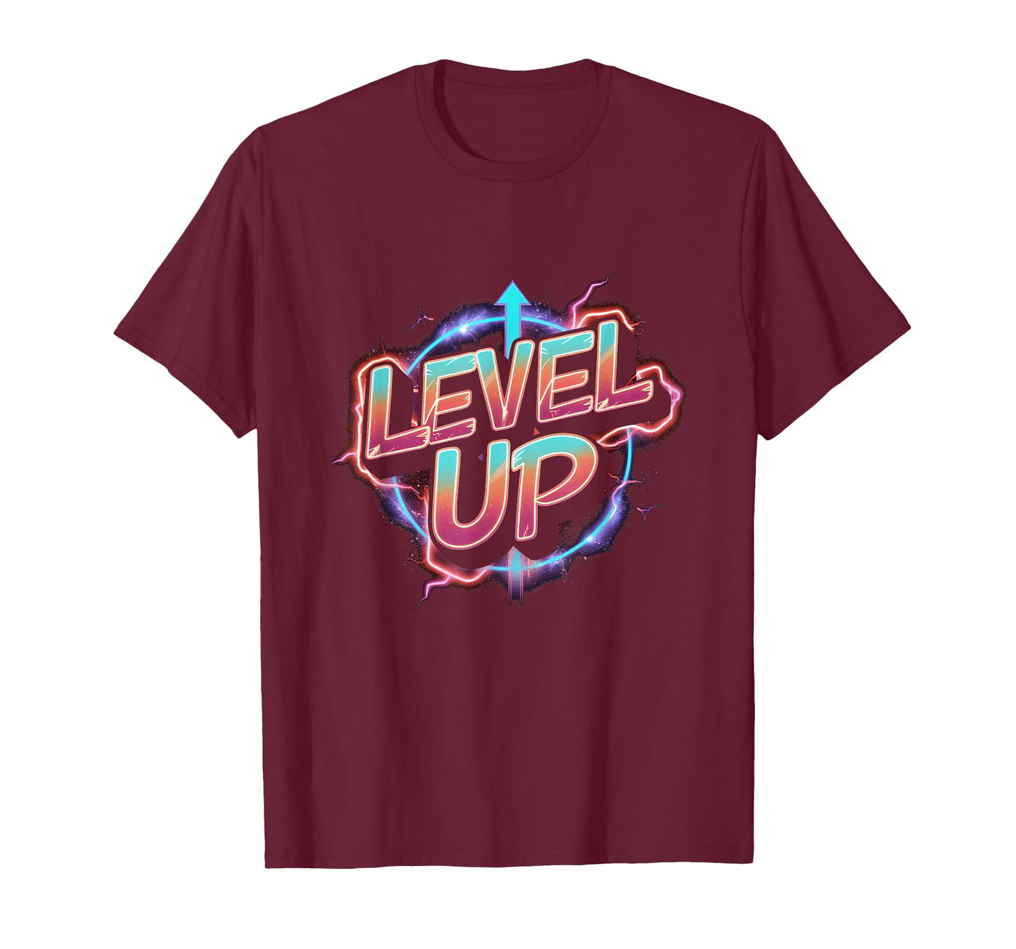 Retro Gaming Level Up Boys Girls Men Women T-Shirt