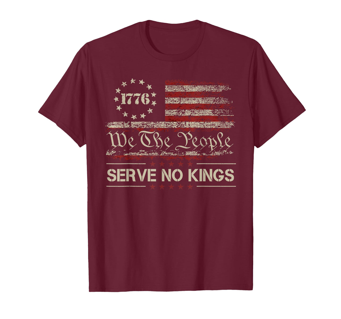 We The People Serve No Kings Patriotic Vintage T-Shirt