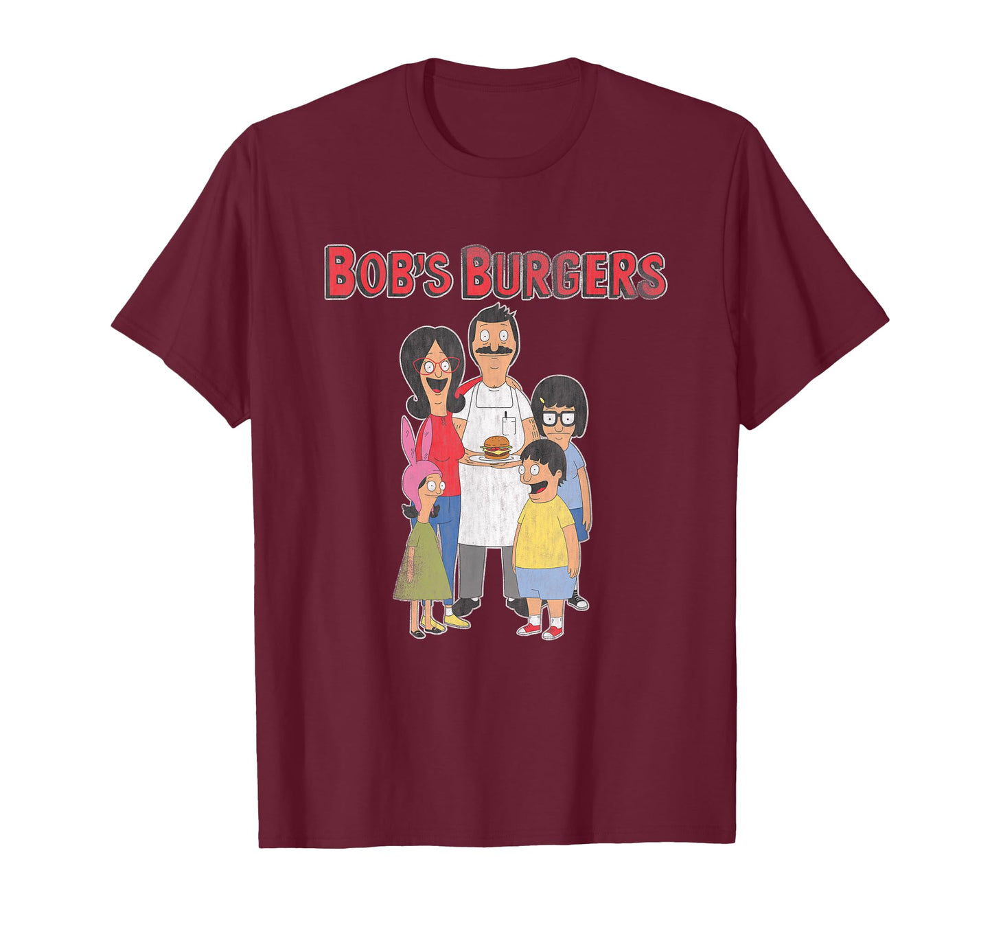Bob's Burgers Retro Cartoon Family T-Shirt