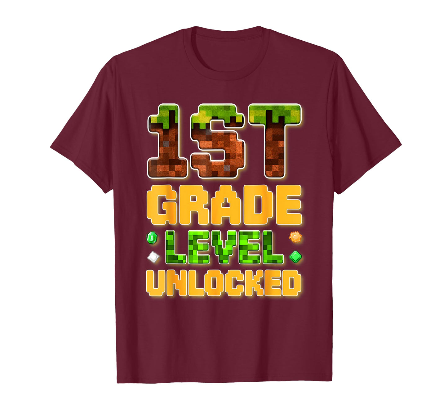 1st Grade Level Unlocked Gamer School Gift for Kids T-Shirt