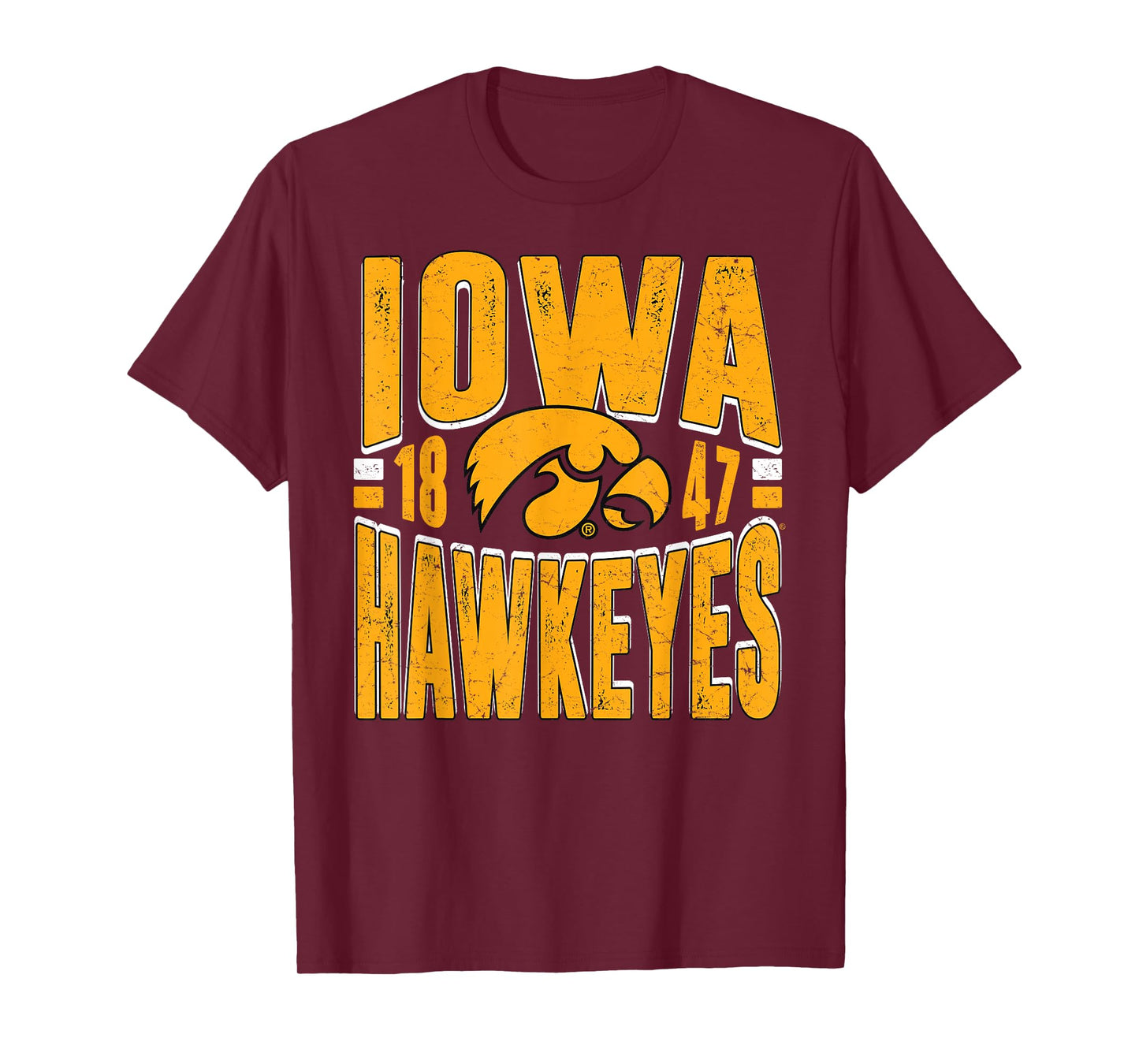 Iowa Hawkeyes Vintage 90's Retro Black Officially Licensed T-Shirt