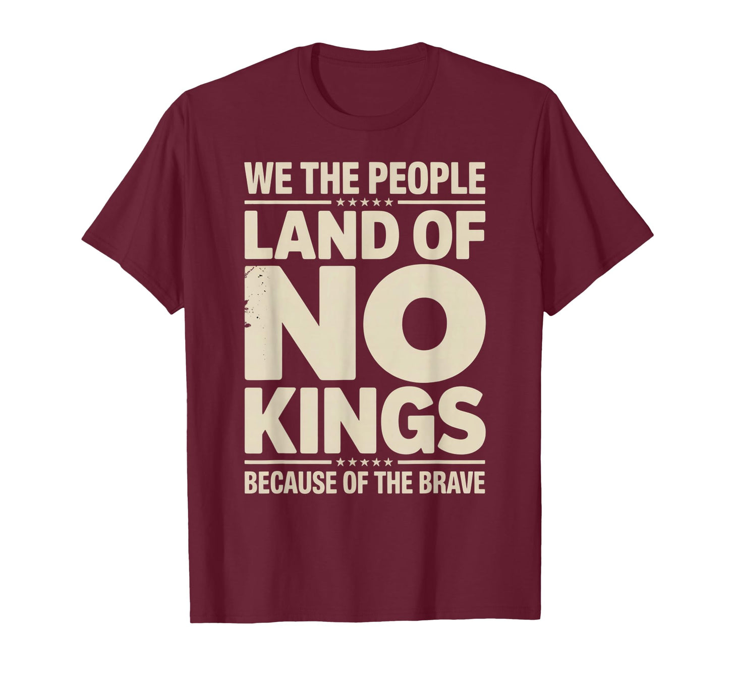 America Vintage No Kings Day Because of The Brave T-Shirt