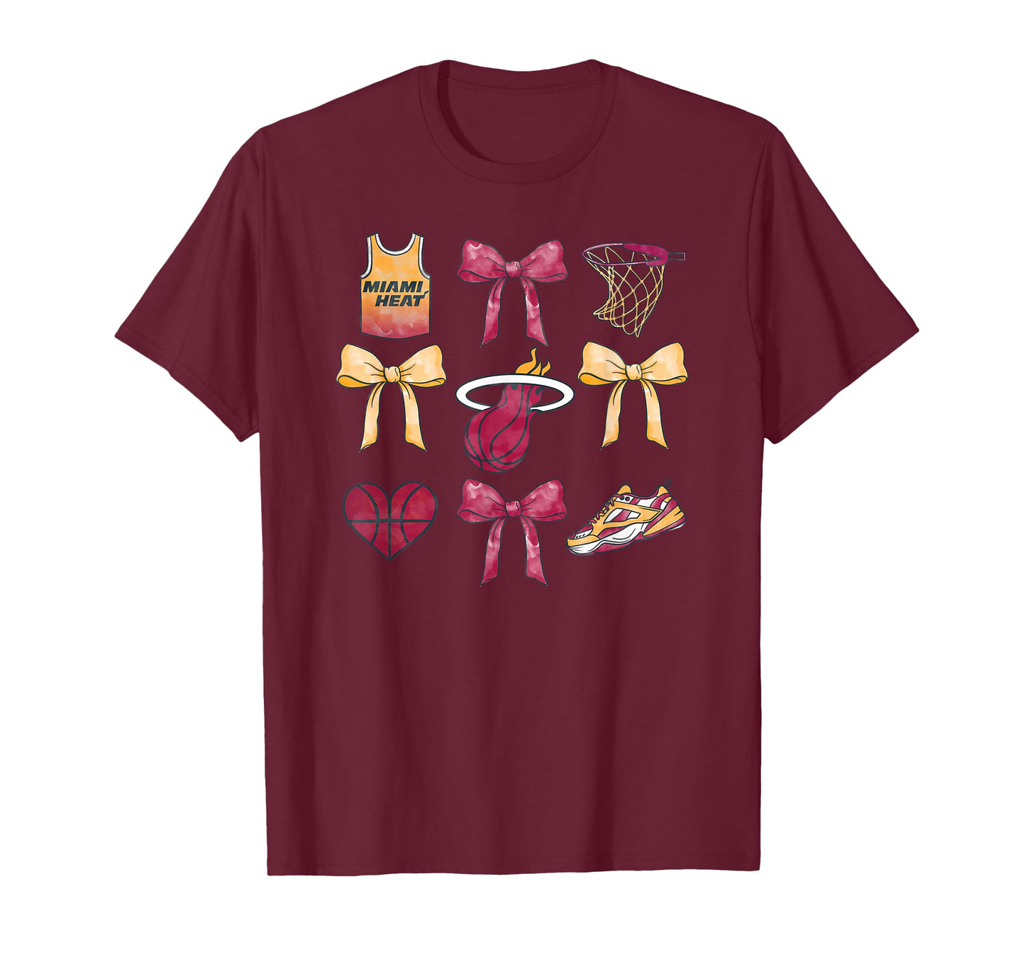 NBA Miami Heat Bow Grid T-Shirt