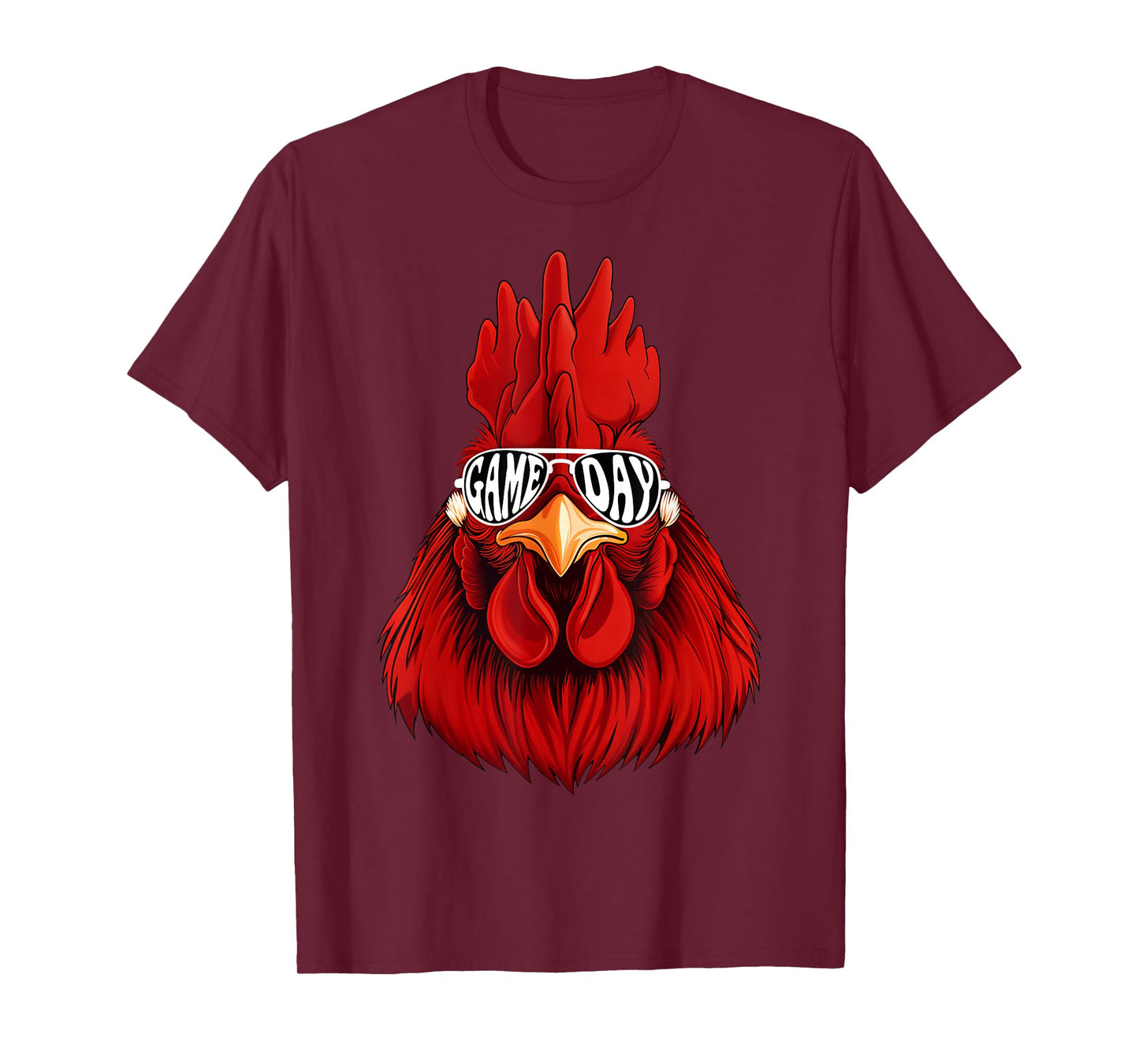 Vintage Rooster Wearing Sunglasses Retro Graphic Tee Rooster T-Shirt
