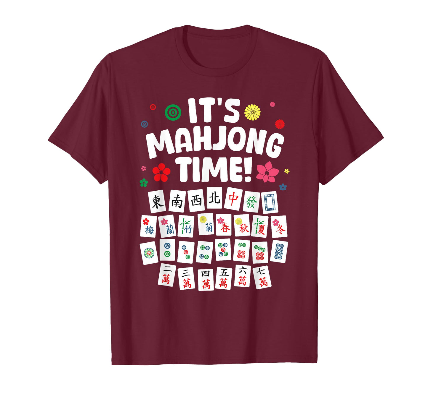 Funny Mahjong Design For Men Women Mah Jongg Mahjong Player T-Shirt