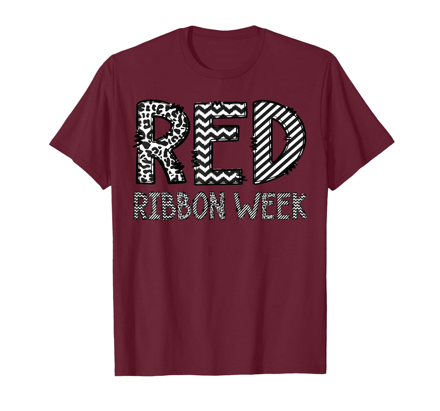 Red Ribbon Men Women Kids Youth Red Ribbon Week T-Shirt