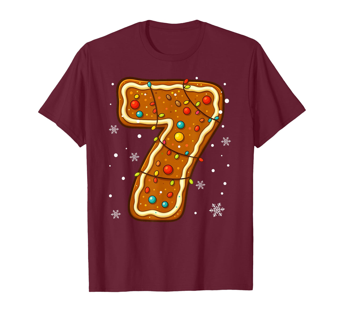 6 7 Gingerbread Meme Christmas Matching Couple Boy Girl Teen T-Shirt