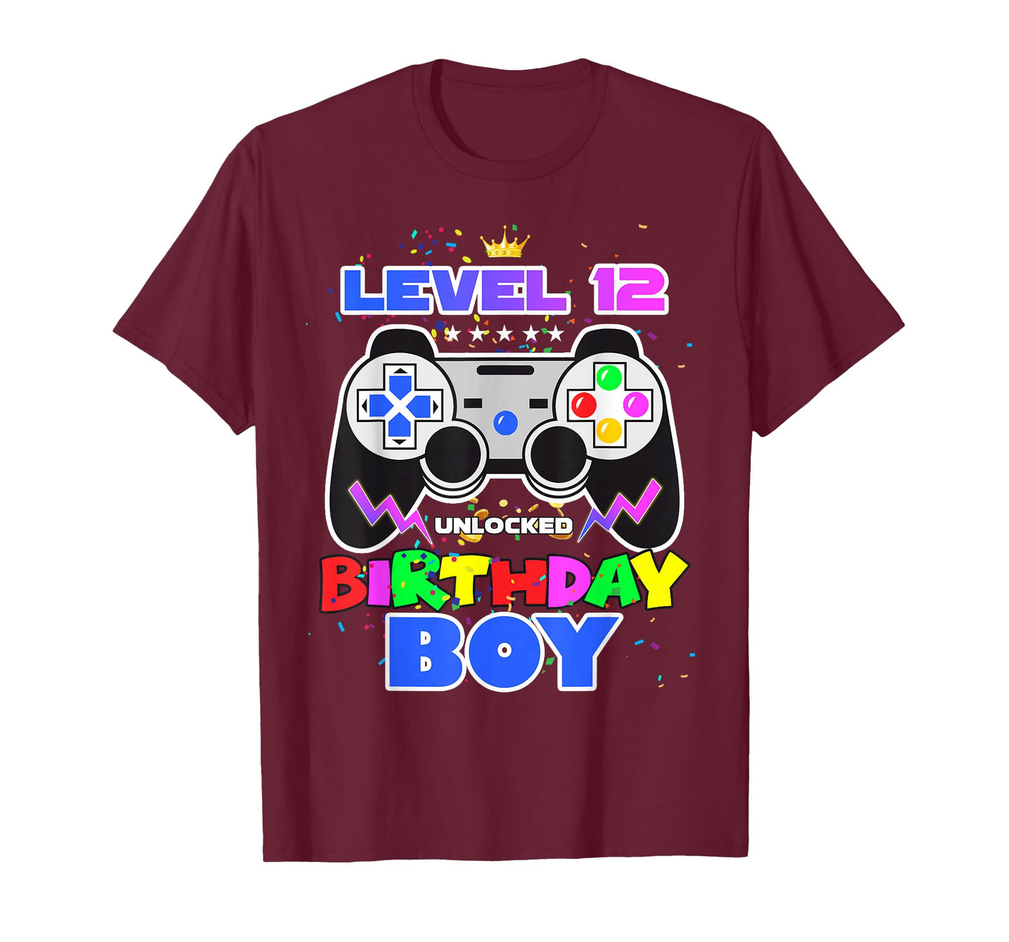 Level 12 Unlocked Birthday Boy 12th Birthday Video Game T-Shirt