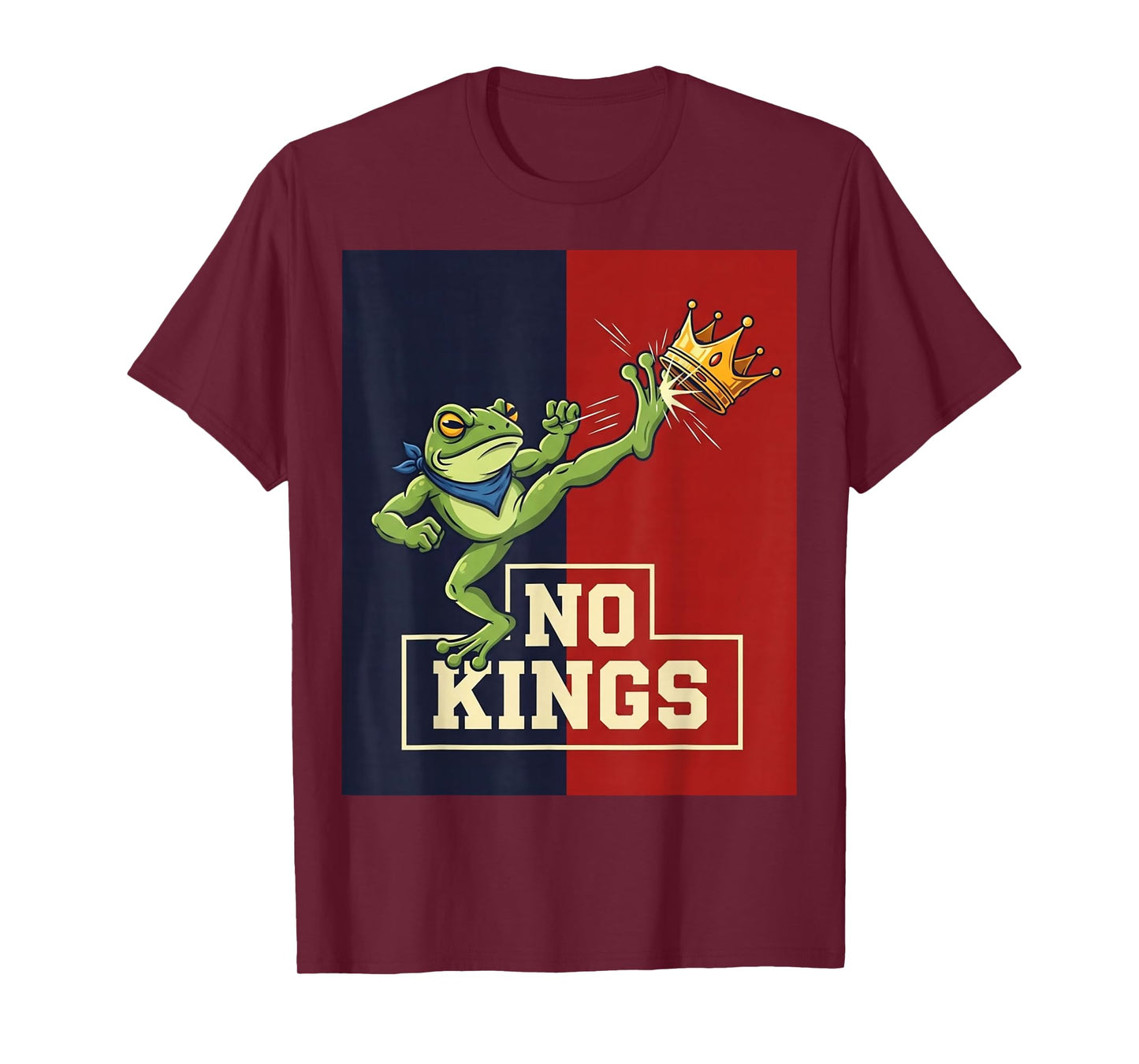 Portland Frog Protest Resist Fascism July 4th No King Design T-Shirt