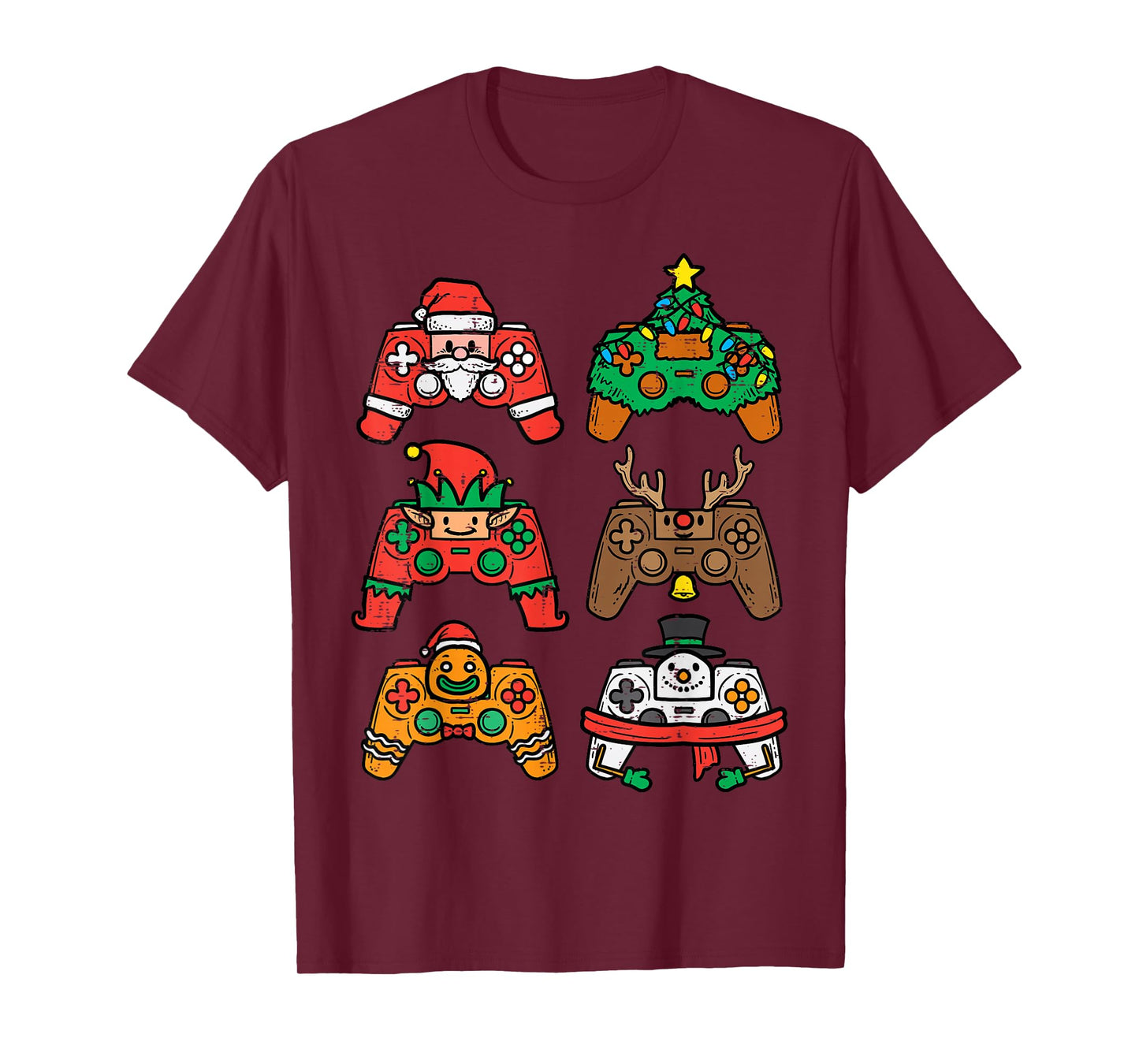 Christmas Gamer Controller Xmas Gaming Men Boys Kids Youth T-Shirt