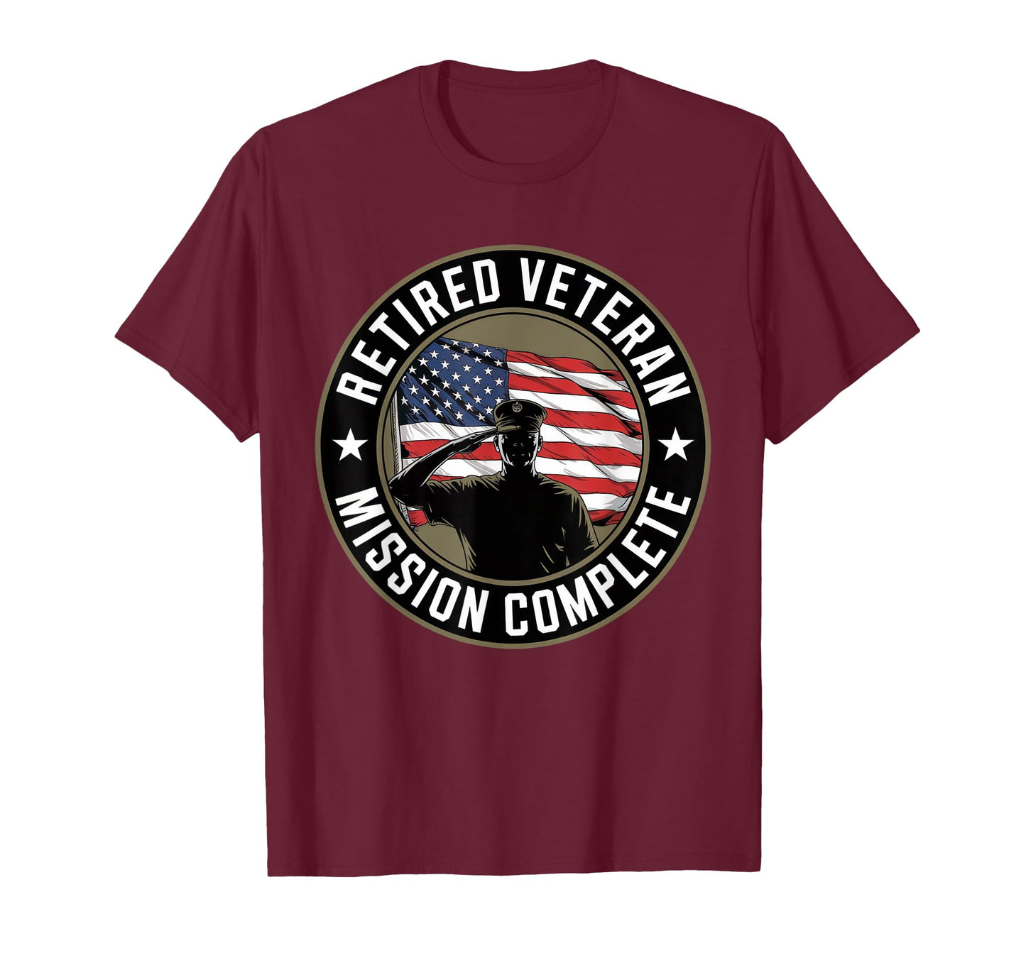 Patriotic Retired Veteran Day Proud US Army Vintage American T-Shirt
