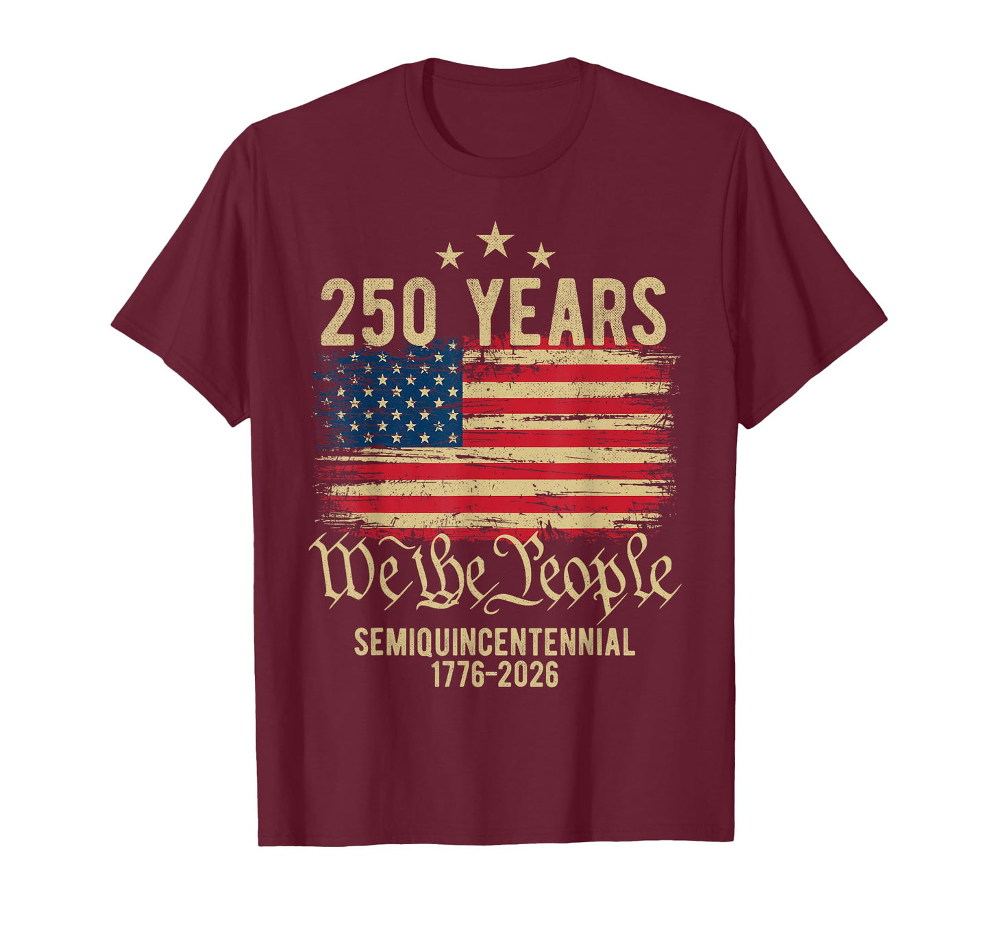 250 Years American Flag 250th Anniversary USA T-Shirt