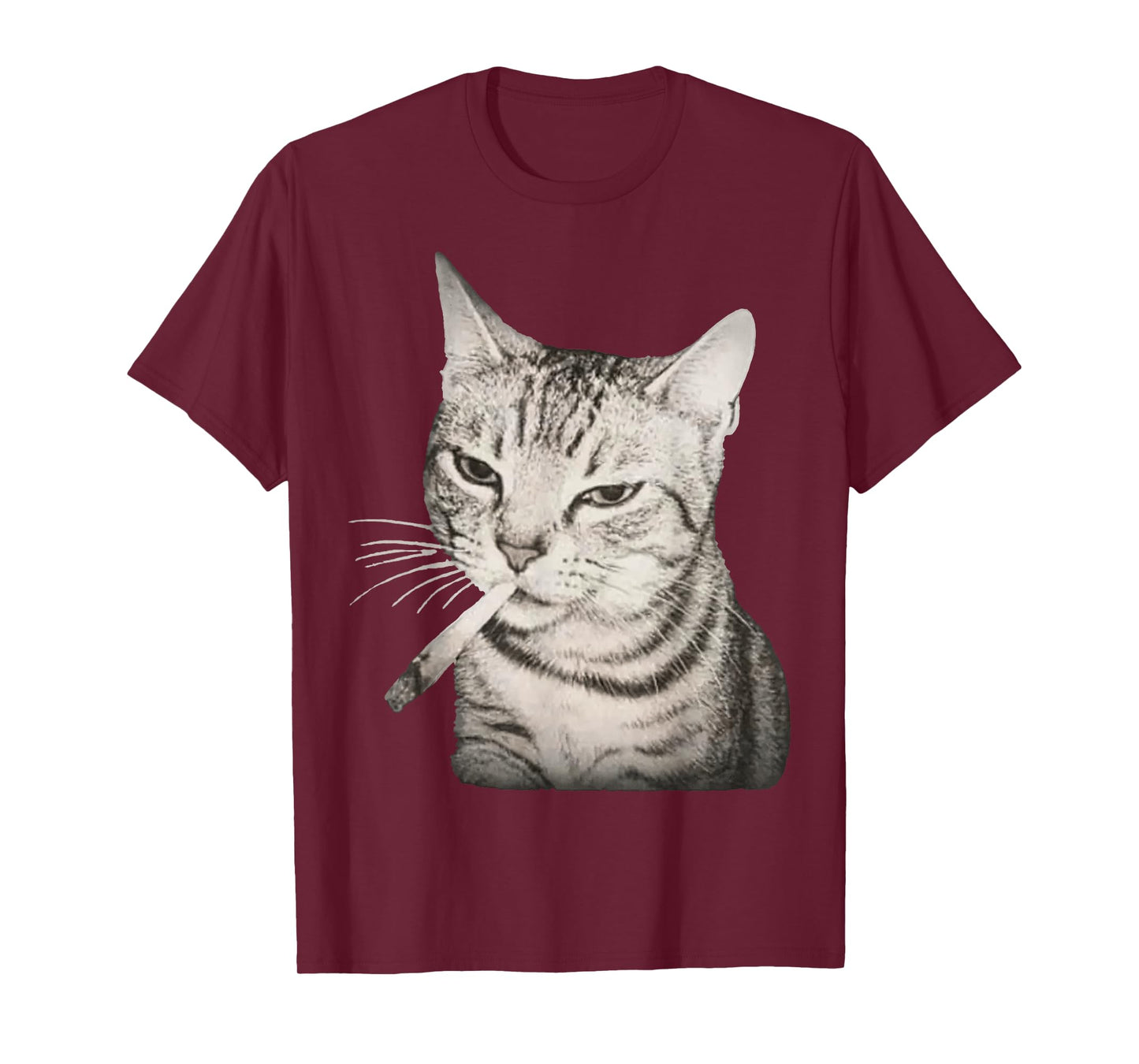 Funny Smoking Cat Cigarette Kitty Gen Z Meme T-Shirt