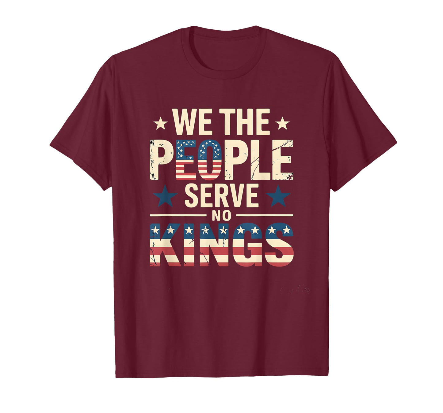 No Kings in America Democracy We The People Patriotic T-Shirt