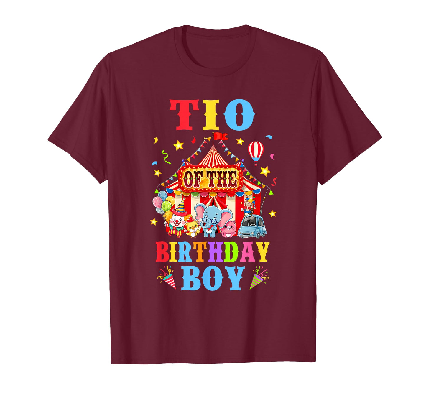 Tio Of The Birthday For Boy Circus Carnival Theme Party T-Shirt